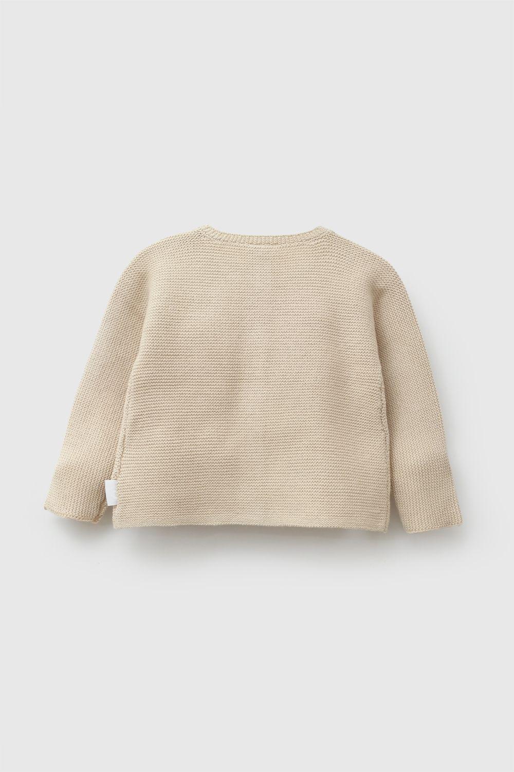 Chaleco Tejido Beige Unisex Rn a 6-9M Colloky-1