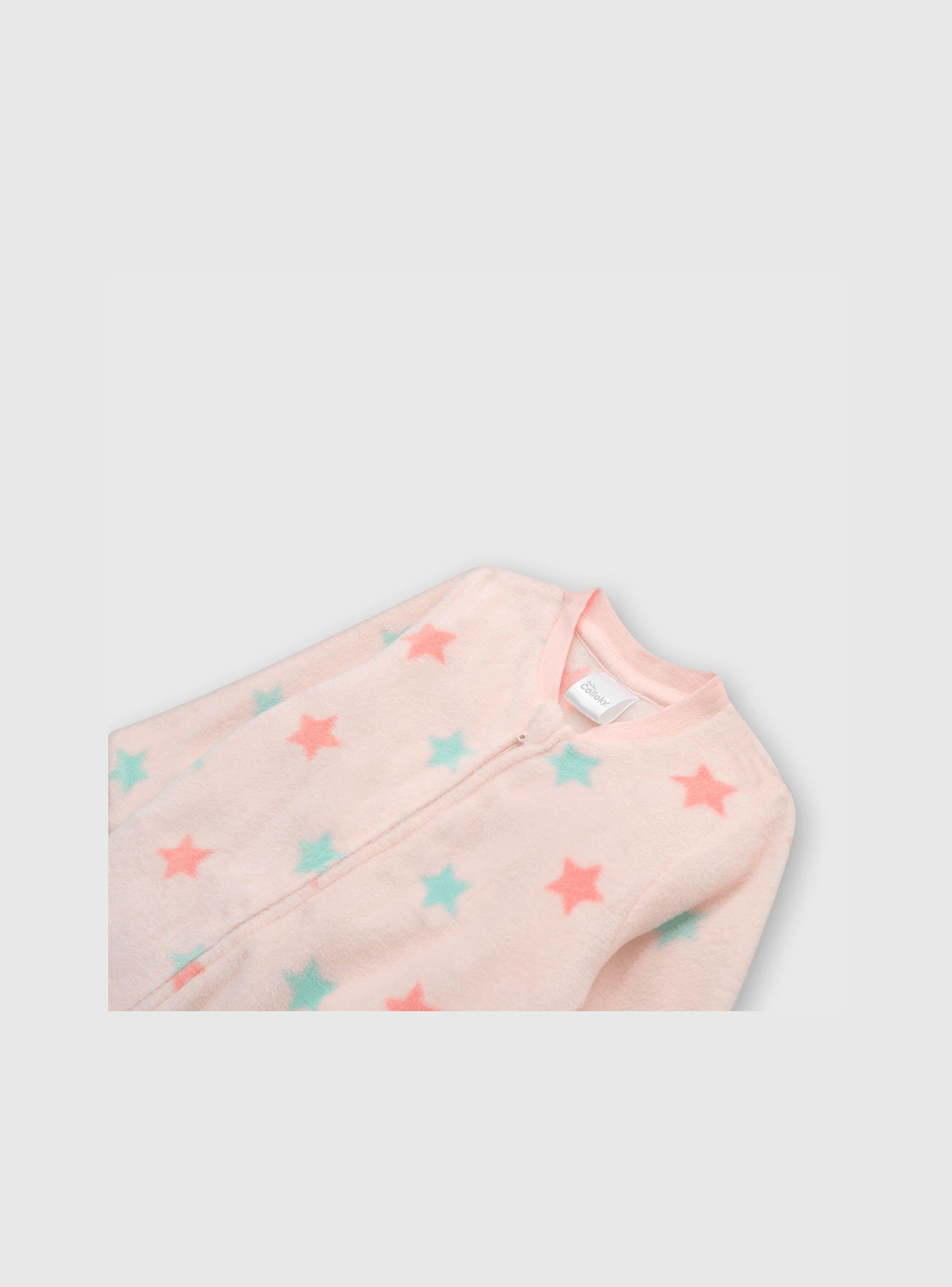 Pijama Bebé Niña Polar Rosado (0 A 24 Meses) Colloky-2