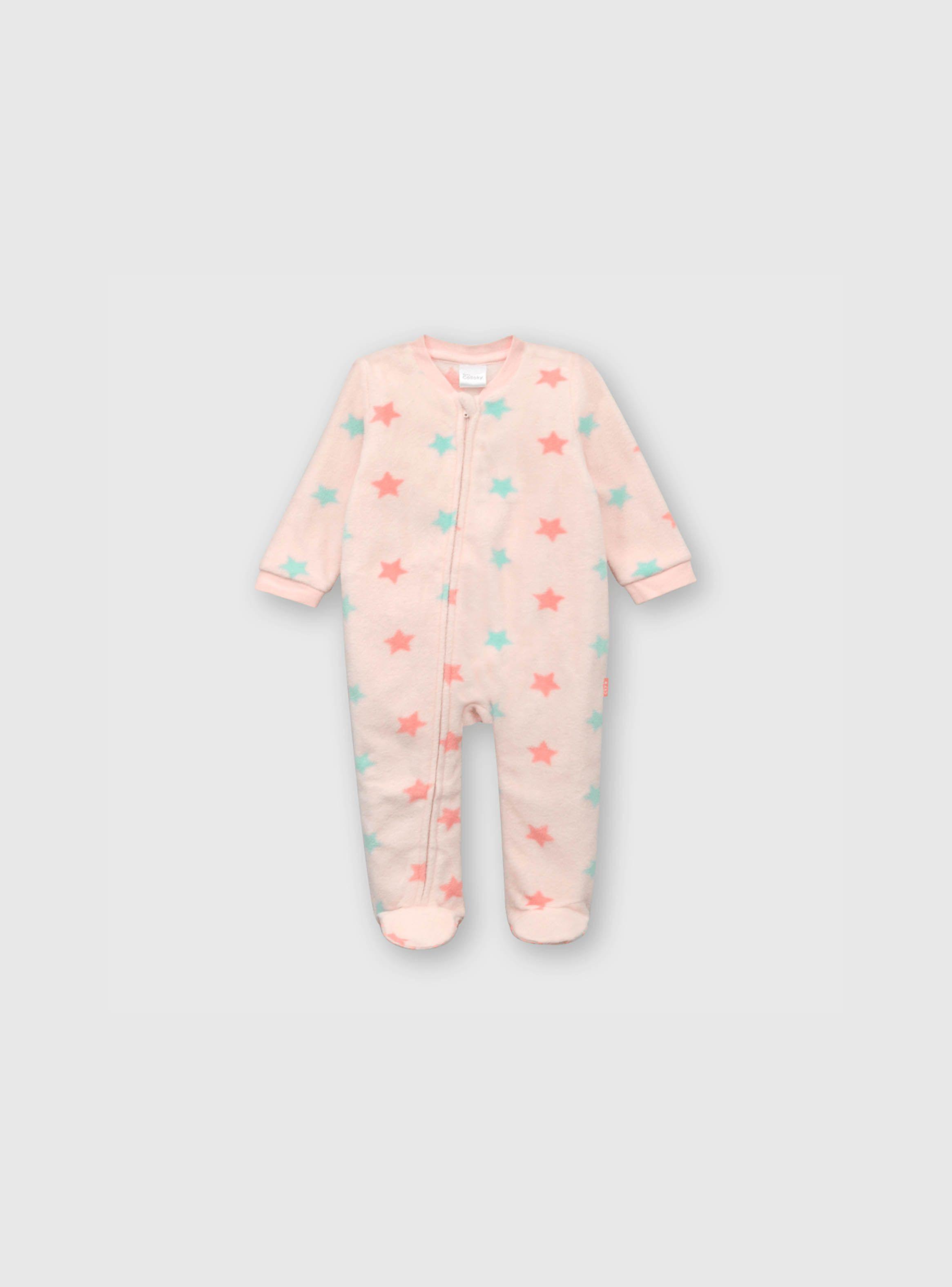 Pijama Bebé Niña Polar Rosado (0 A 24 Meses) Colloky-0