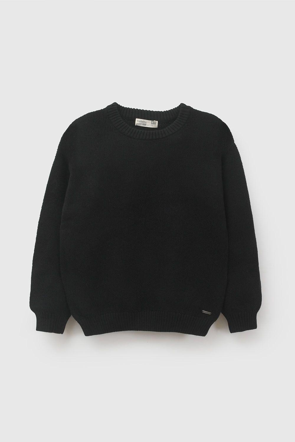 Sweater Niño Negro 8394 Colloky-0