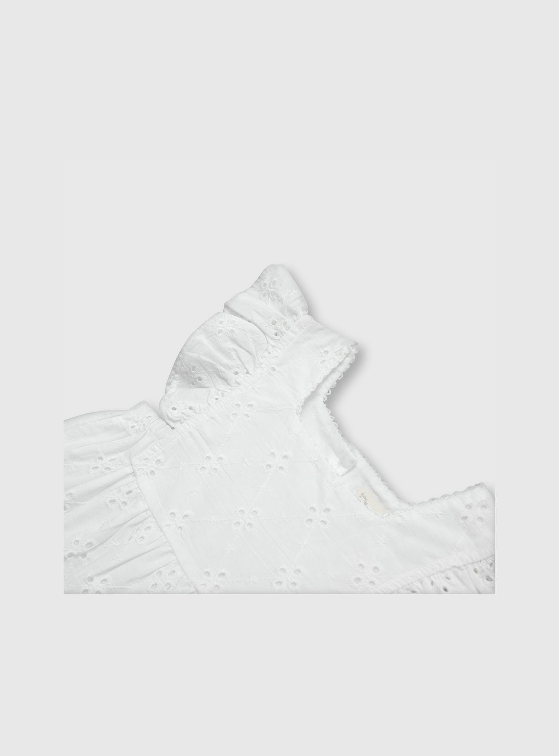 Vestido De Bebe Niña Blanco (3 A 36 Meses) Colloky-2