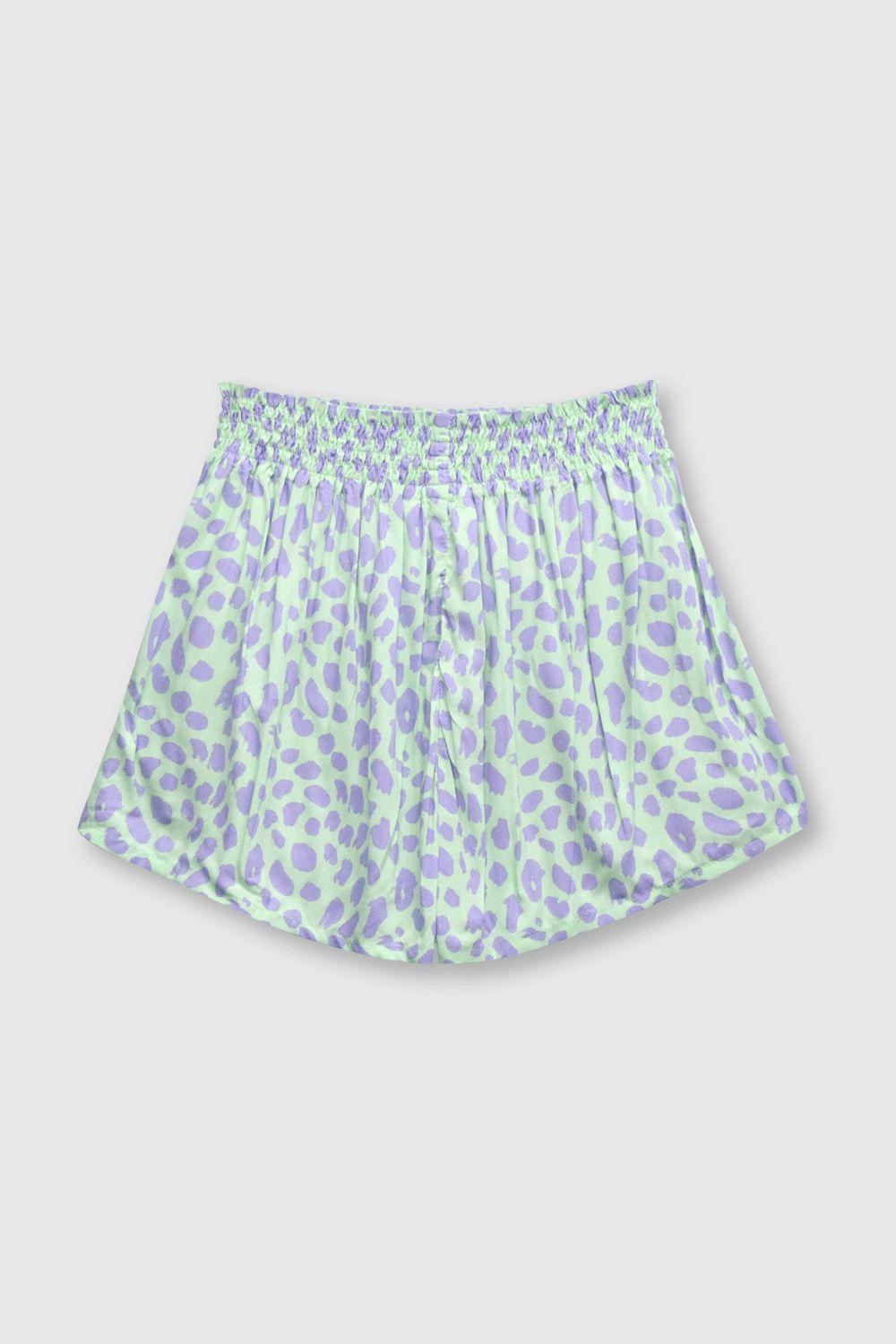 Short de niña relajado light green (2 a 12 años)-1