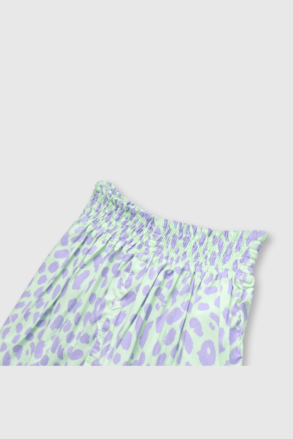 Short de niña relajado light green (2 a 12 años)-2