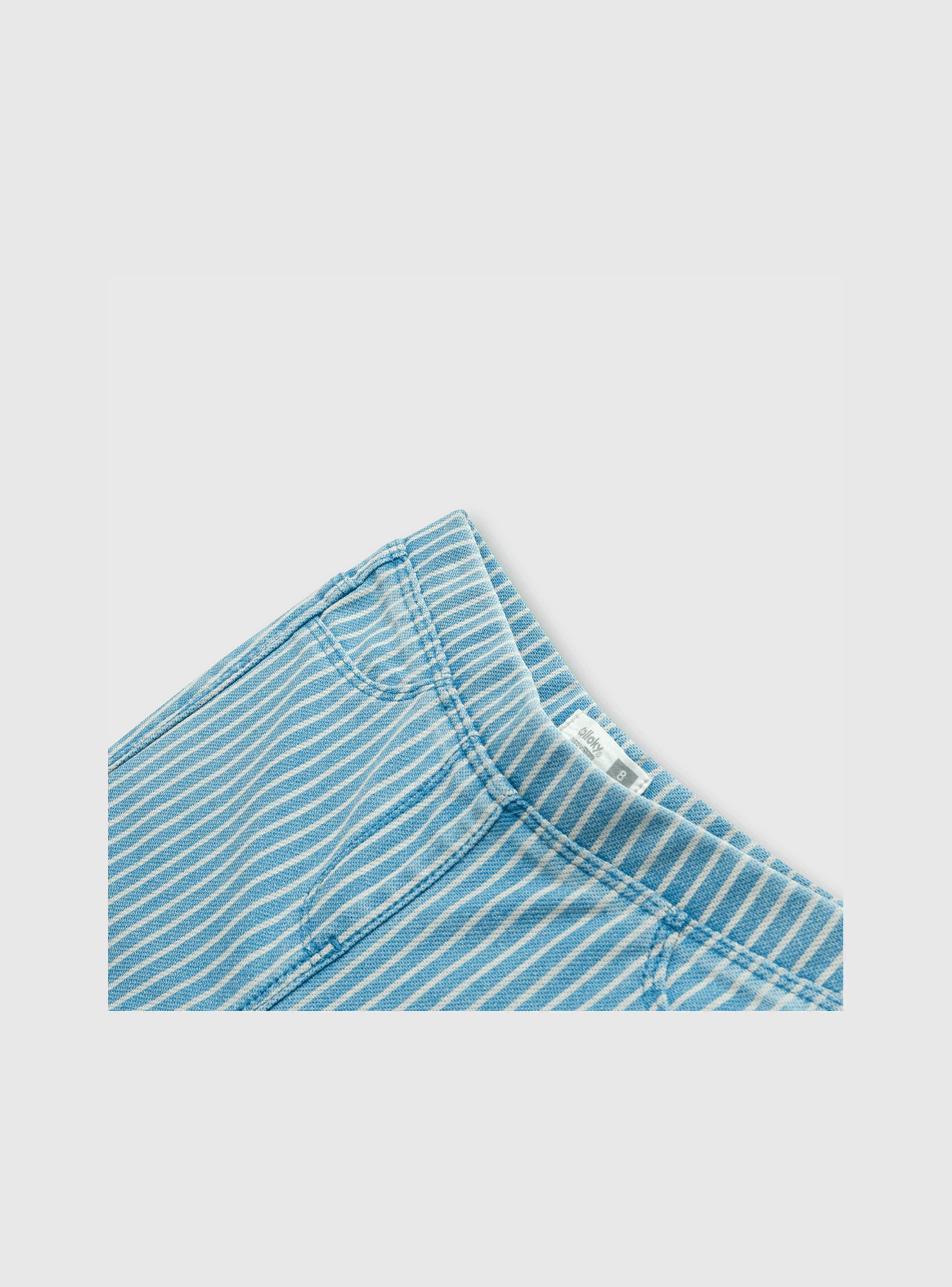 Jegging De Niña Listada Azul (2 A 12 Años) Colloky-2