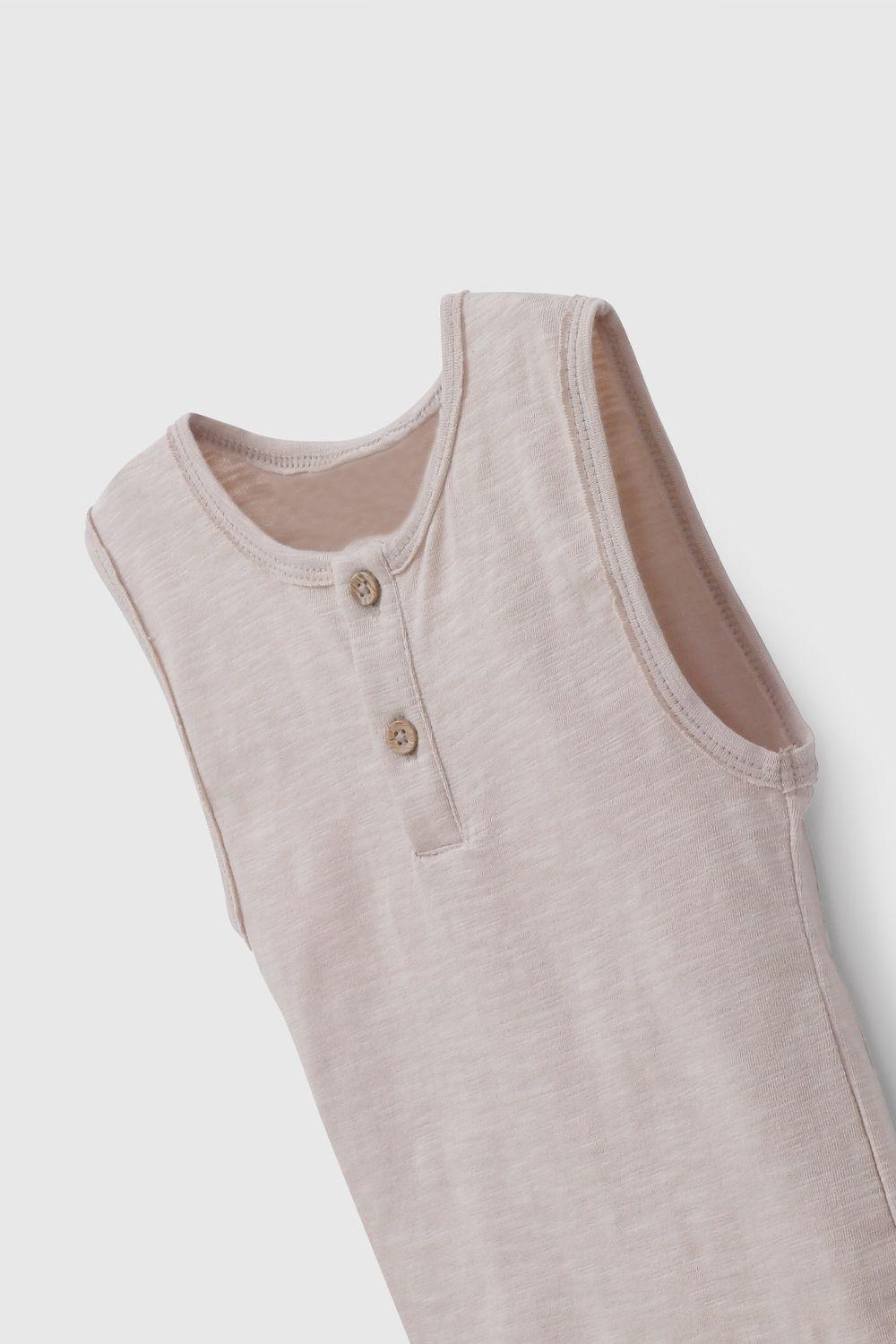 Polera Sin Mangas Beige De Niño POJE8765V26-2