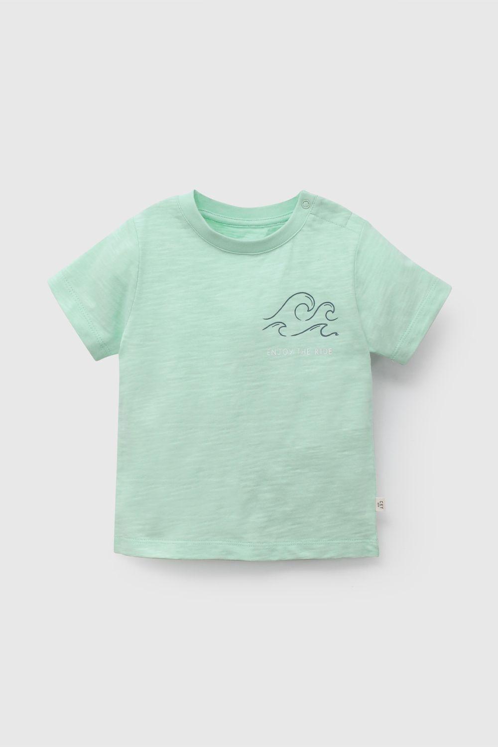 Polera Verde Enjoy The Ride De Niño P1JE3396V26-0