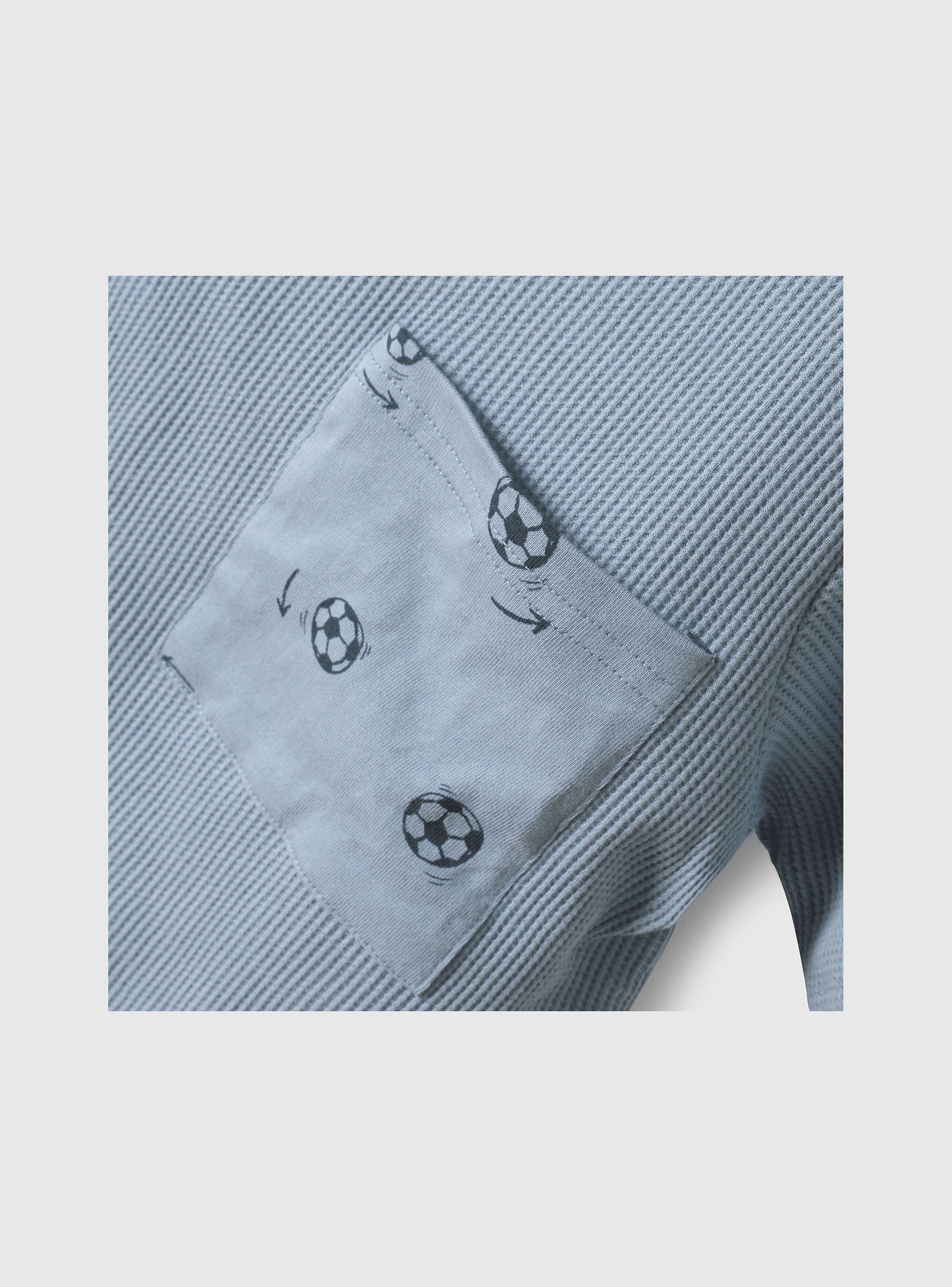 Pijama Niño Celeste 55421 Colloky-3