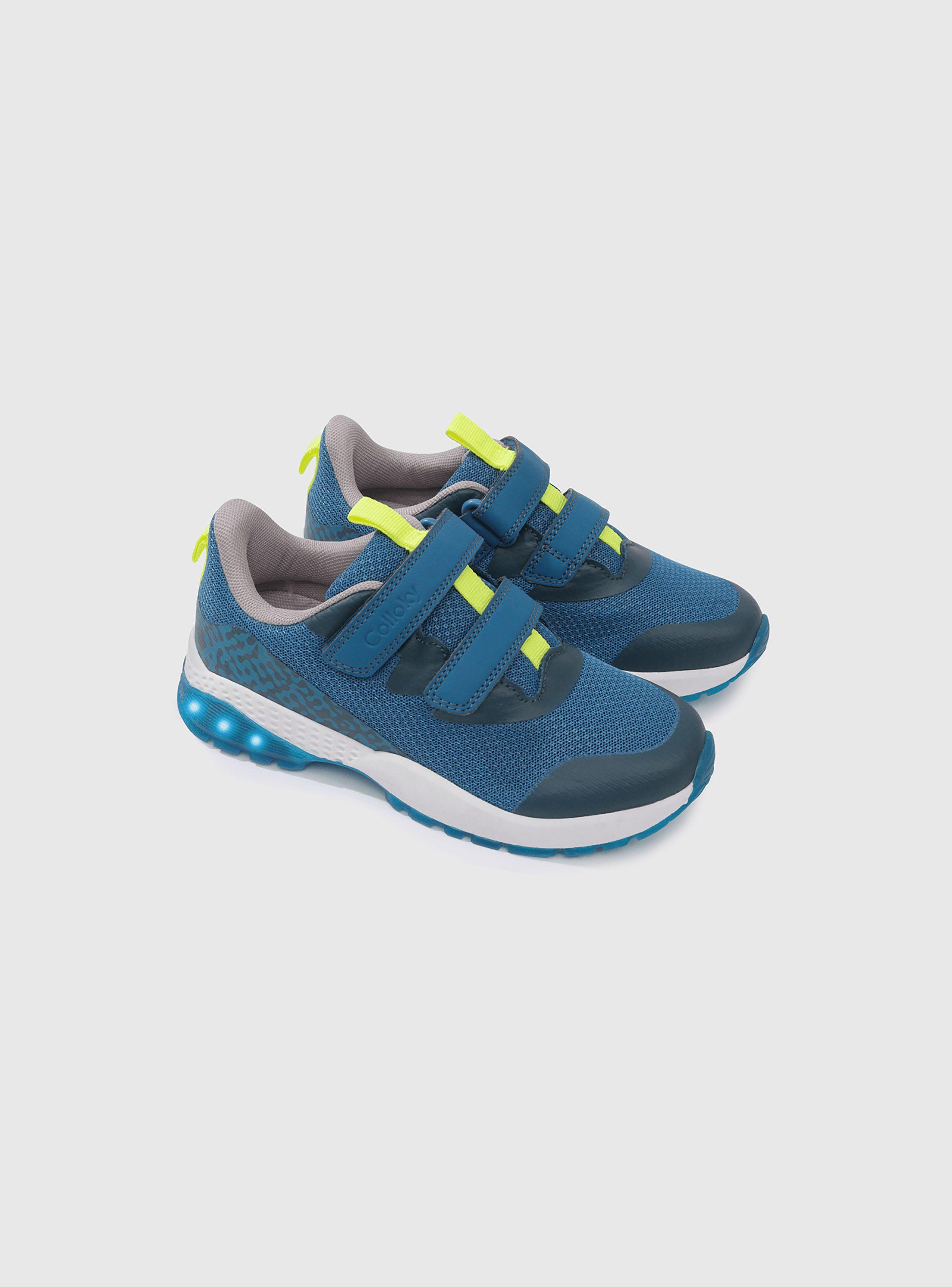 Zapatilla Luces Niño Azul 53877 Colloky-0