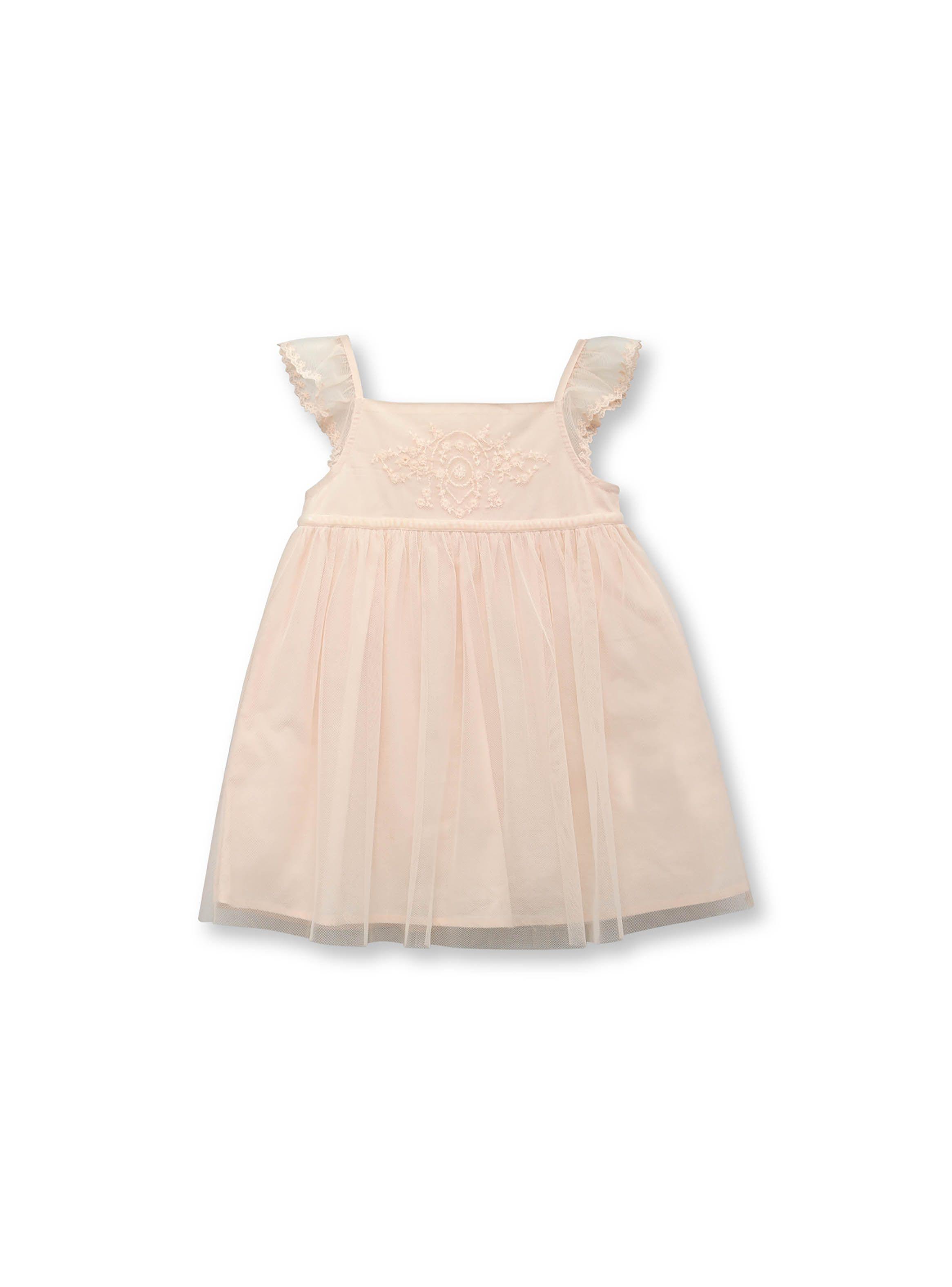 Vestido Bebé Niña Rosado Pastel (3 A 36 Meses) Colloky-0