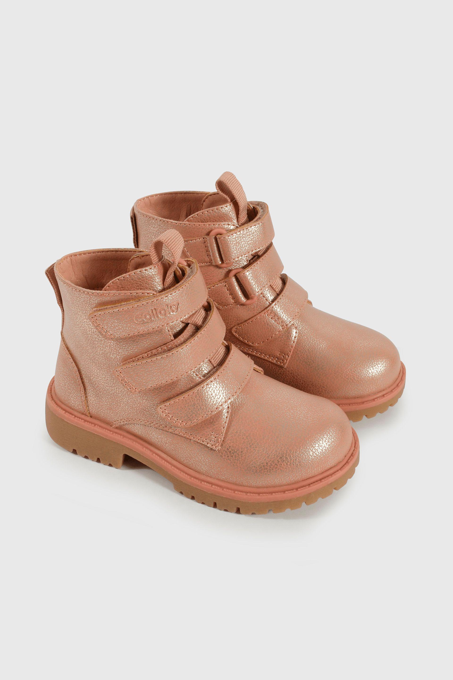 Botín Caminante Caña Media Rosado para Niña de 12 meses a 4 Años-0