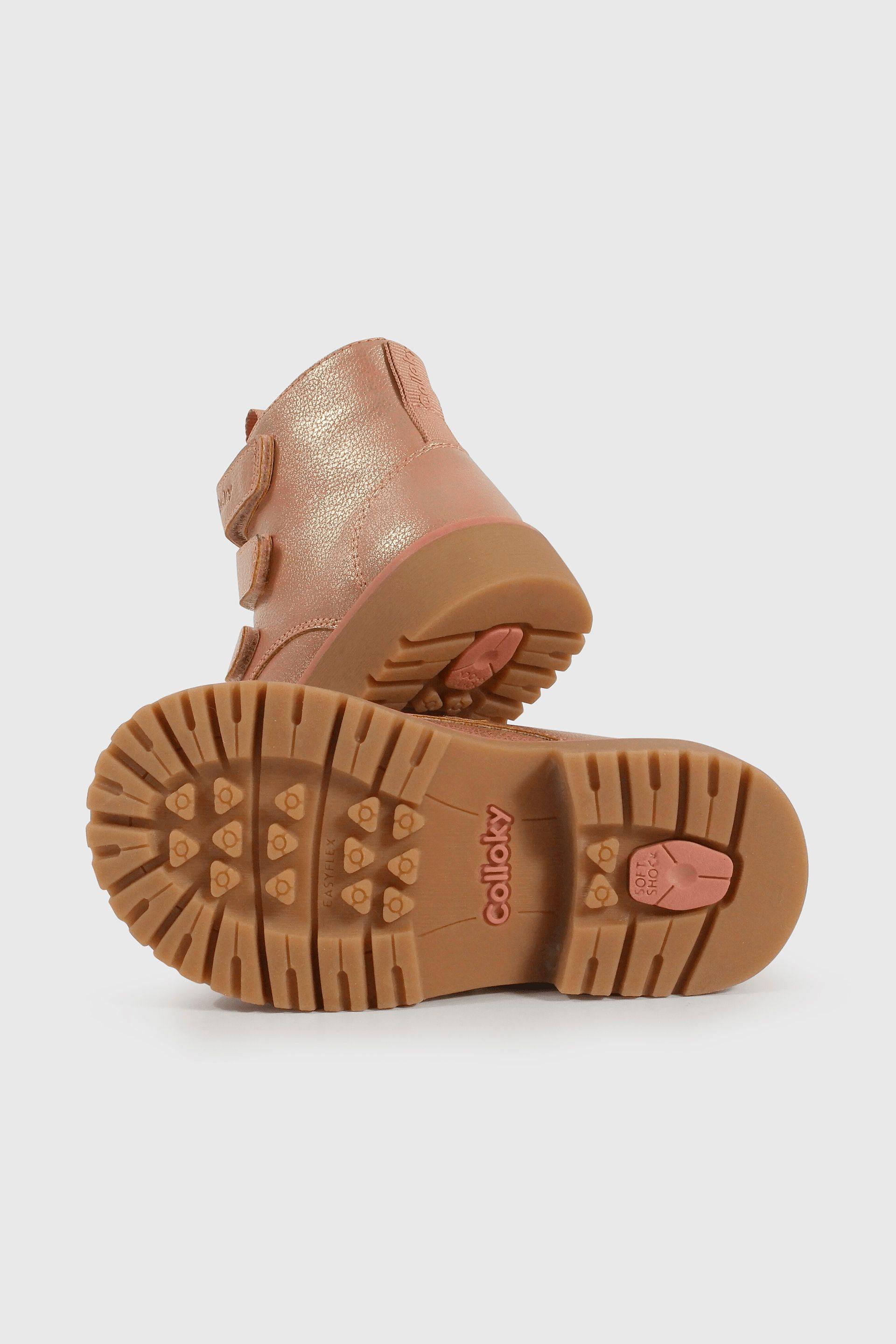 Botín Caminante Caña Media Rosado para Niña de 12 meses a 4 Años-2