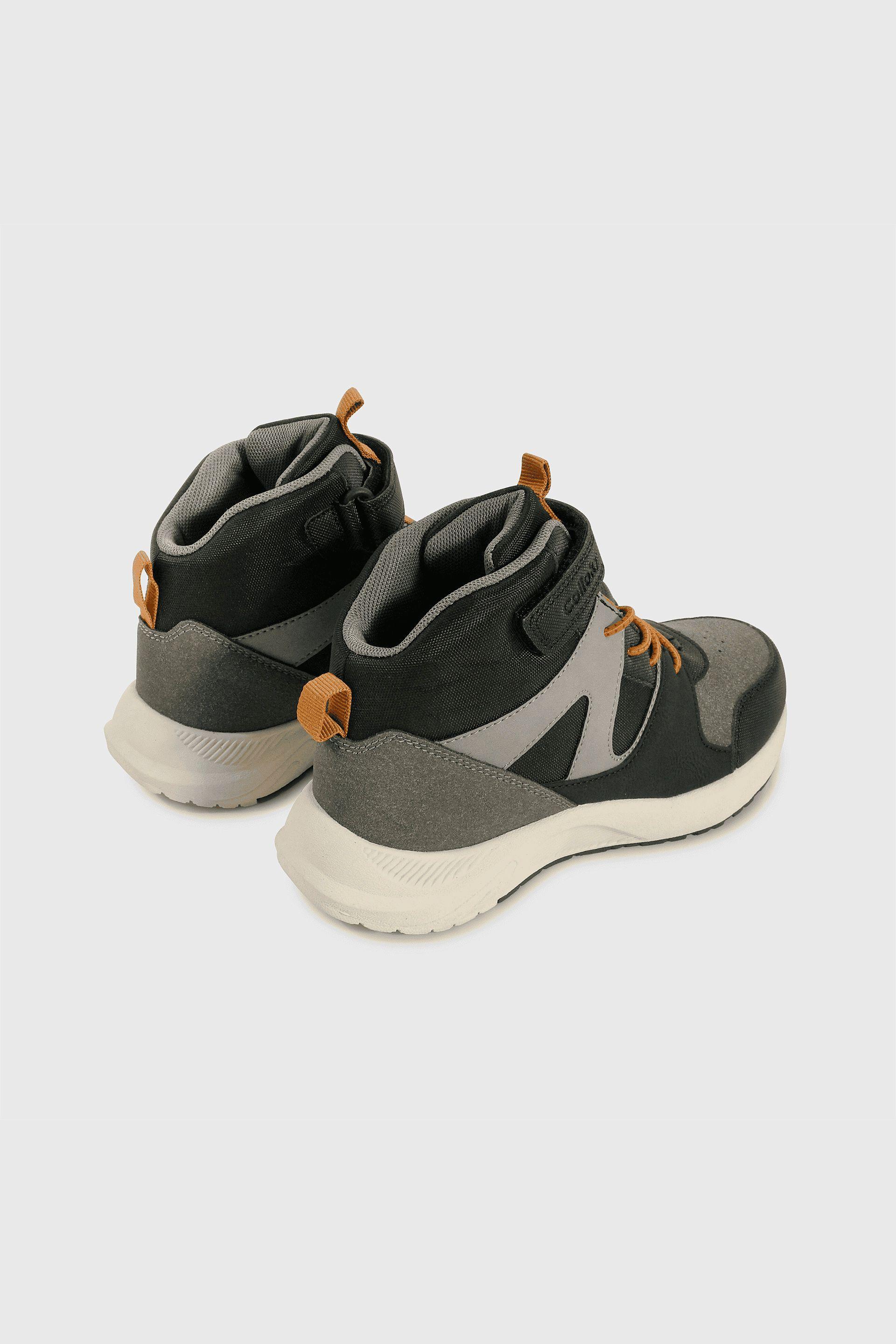 Botín Colección Negro de Niño con Velcro y Cordón T 28 al 38 5176-4