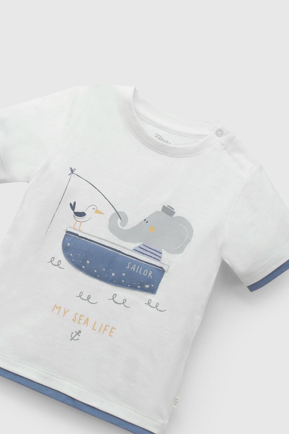 Polera Niño Blanco 58212 Colloky-2