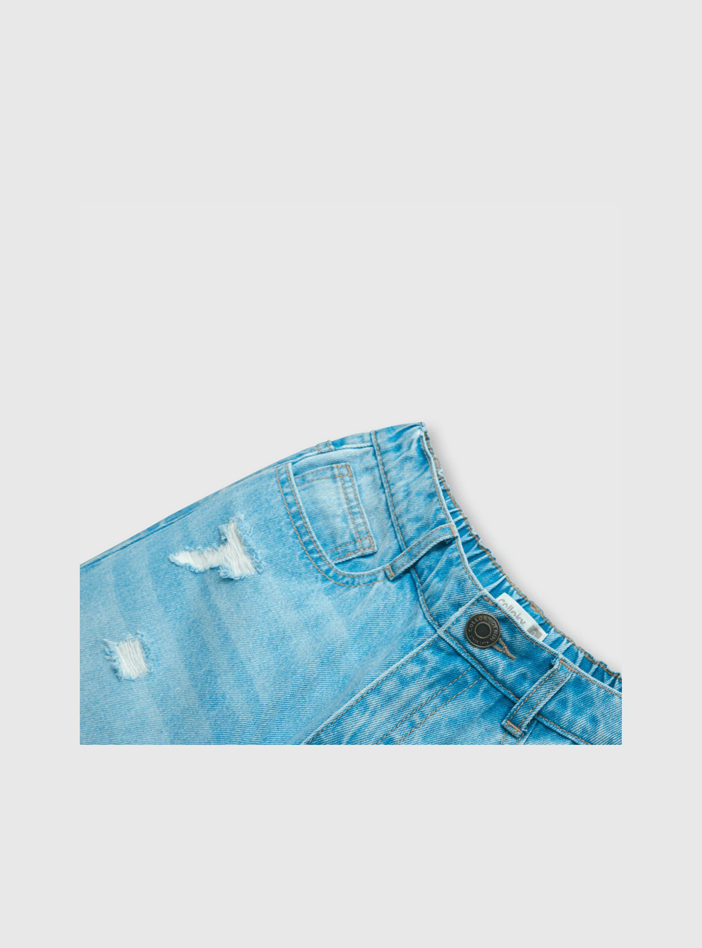Jeans De Niño Slouch Azul (2 A 12 Años) Colloky-2