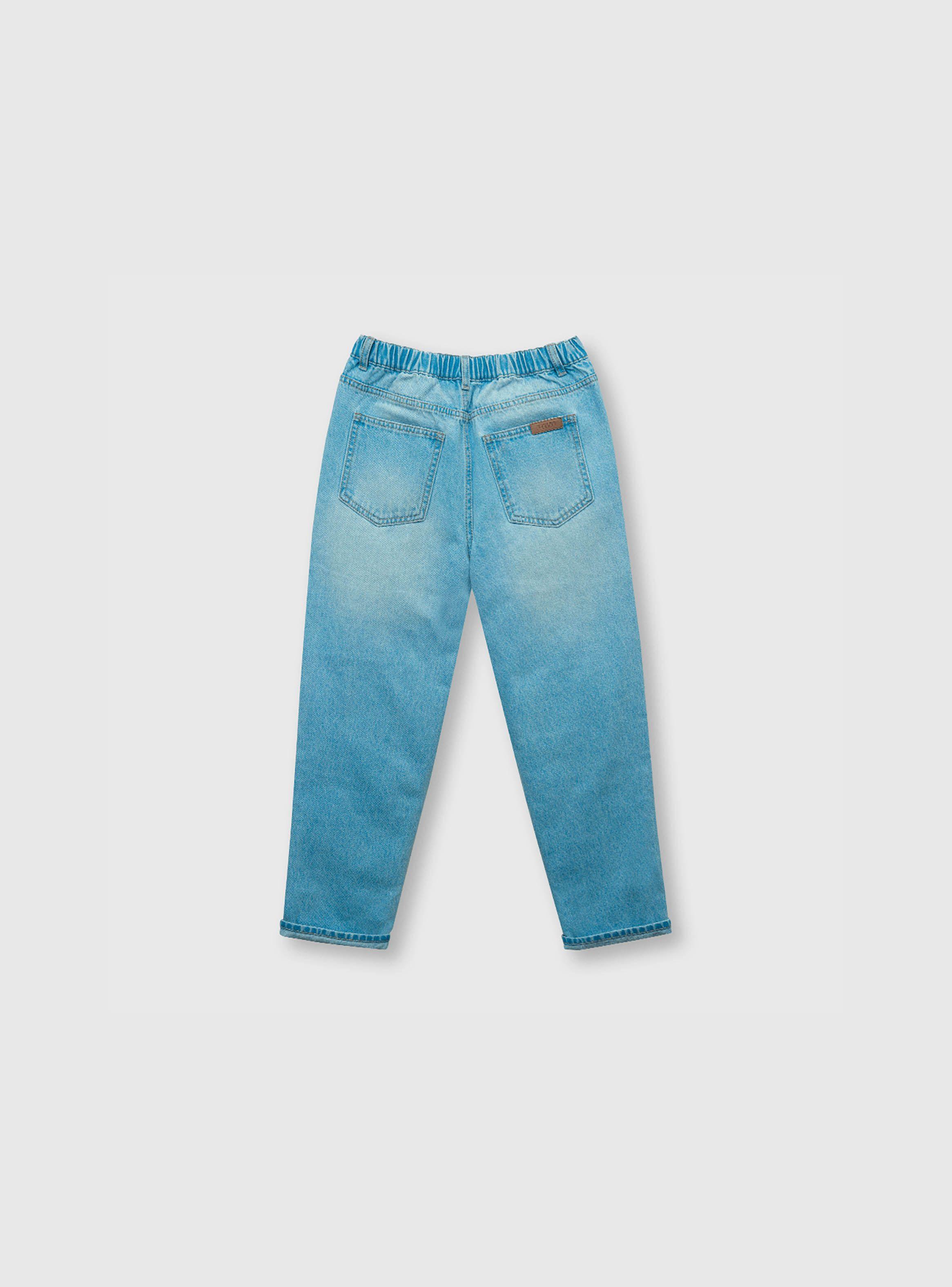 Jeans De Niño Slouch Azul (2 A 12 Años) Colloky-1
