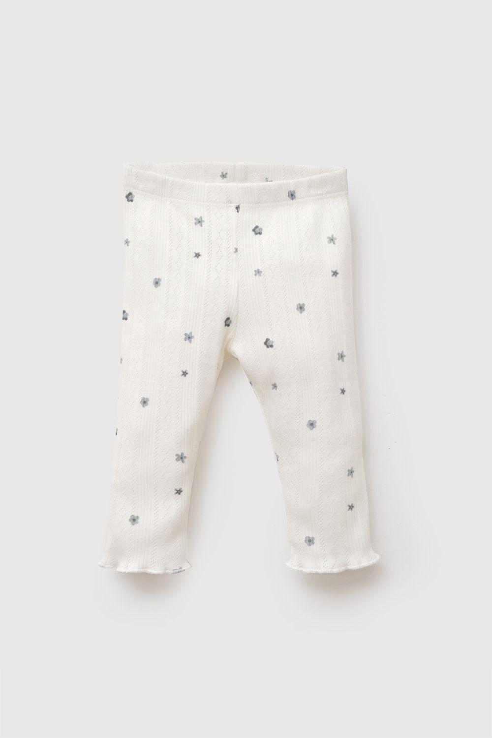 Conjunto flores rib niña crema RN a 6-9M-3
