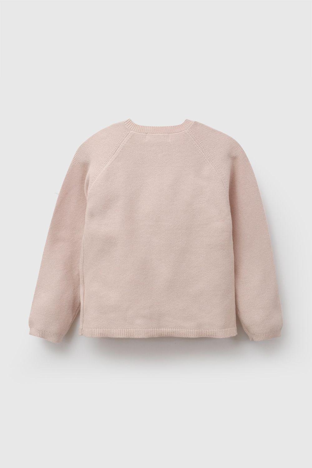 Chaleco Botones Rosa Viejo Niña 6-9M a 4-5A Colloky-2