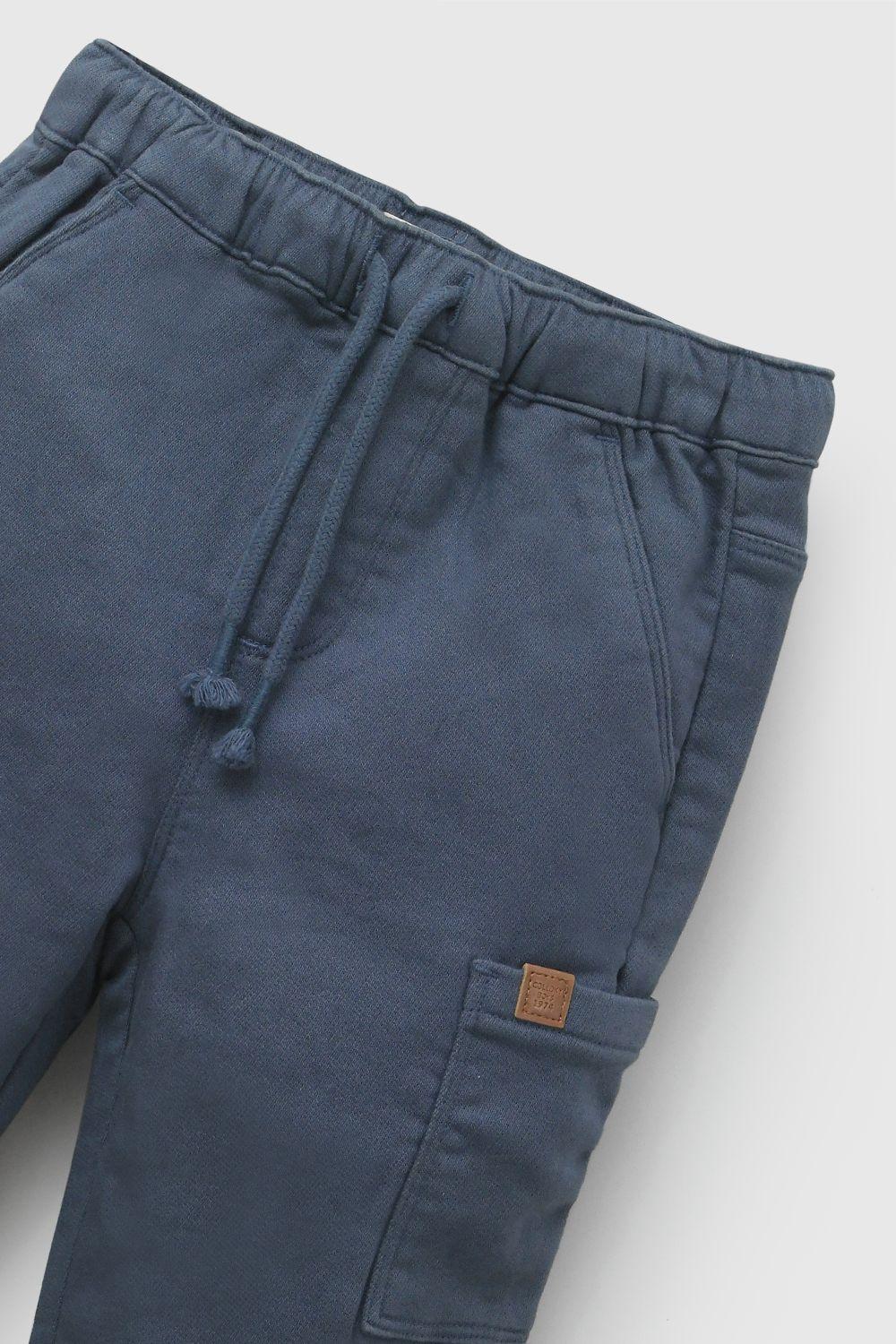 Pantalon Cargo Denim Niño 6-9M a 4-5A Colloky-3