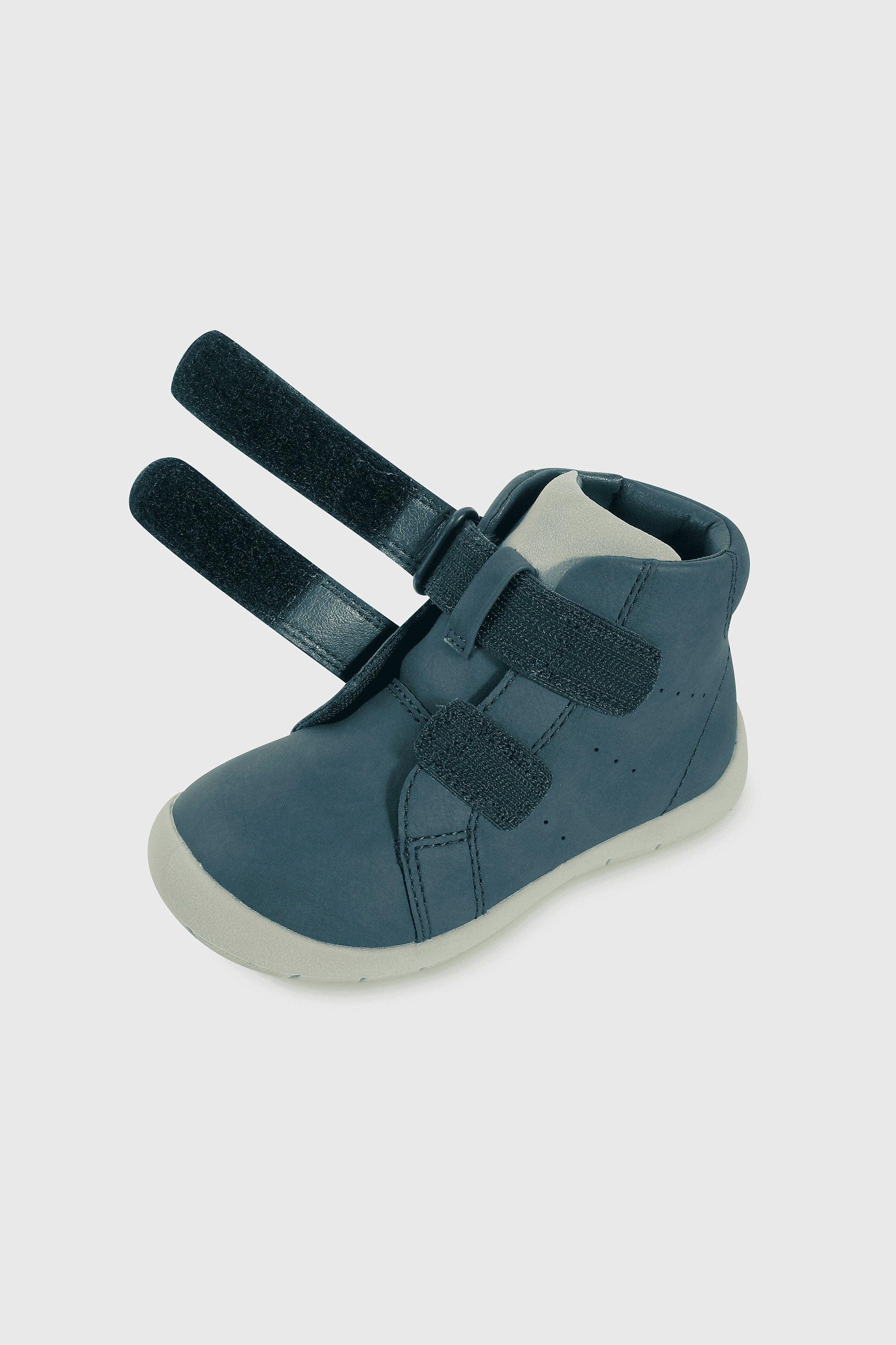 Botín Caminante caña media para Niño de 12 a 4 Años Azul con Velcro-5