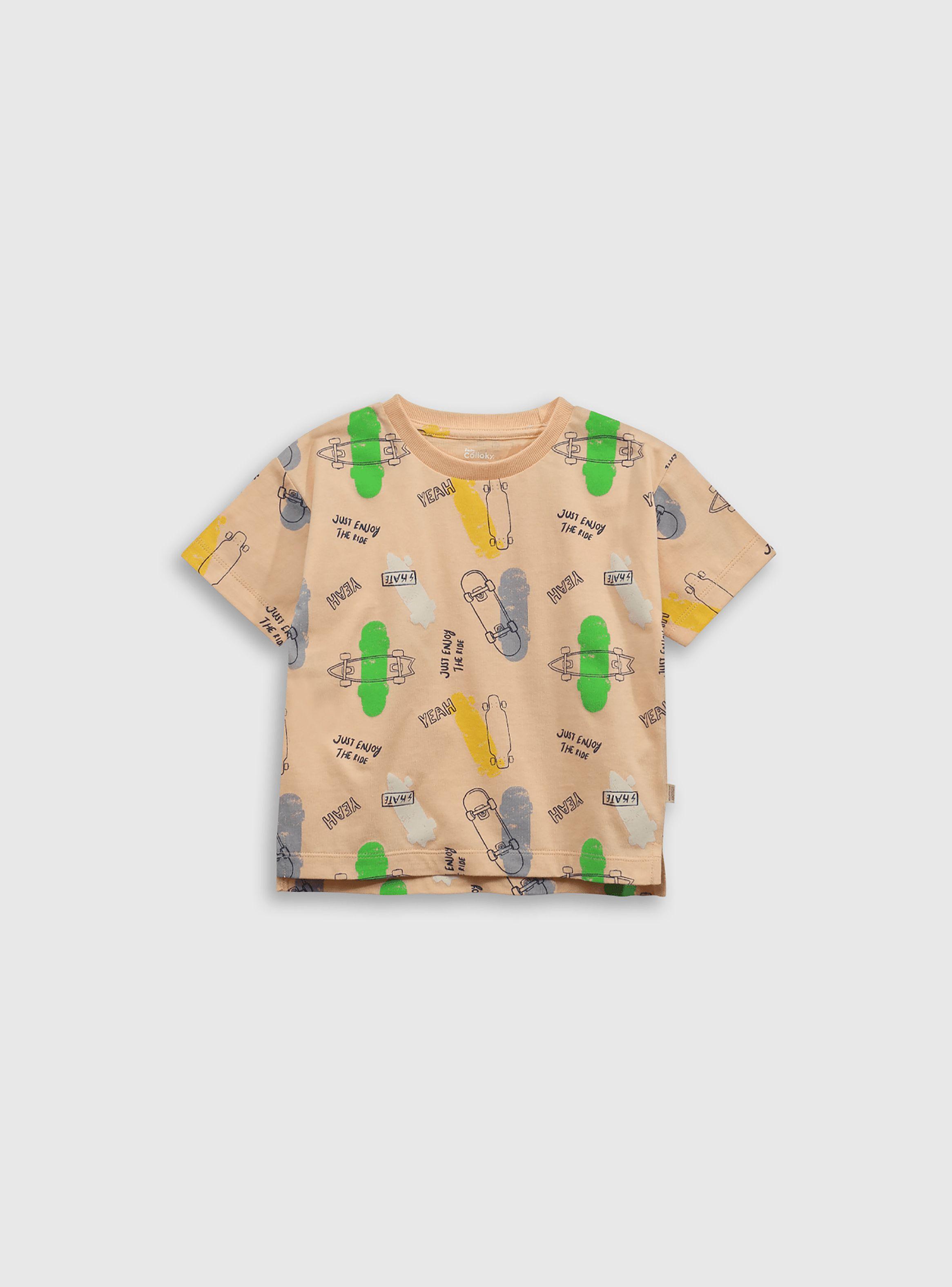 Polera Niño Naranjo 54733 Colloky-0