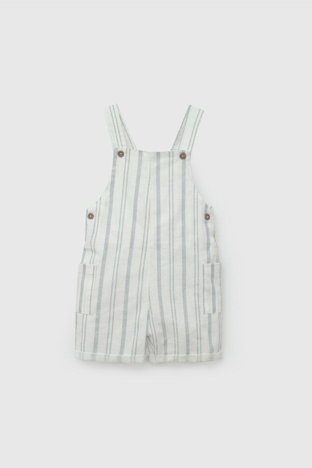 Conjunto Jardinera Y Body Rayado De Niño COAL0109V26-2