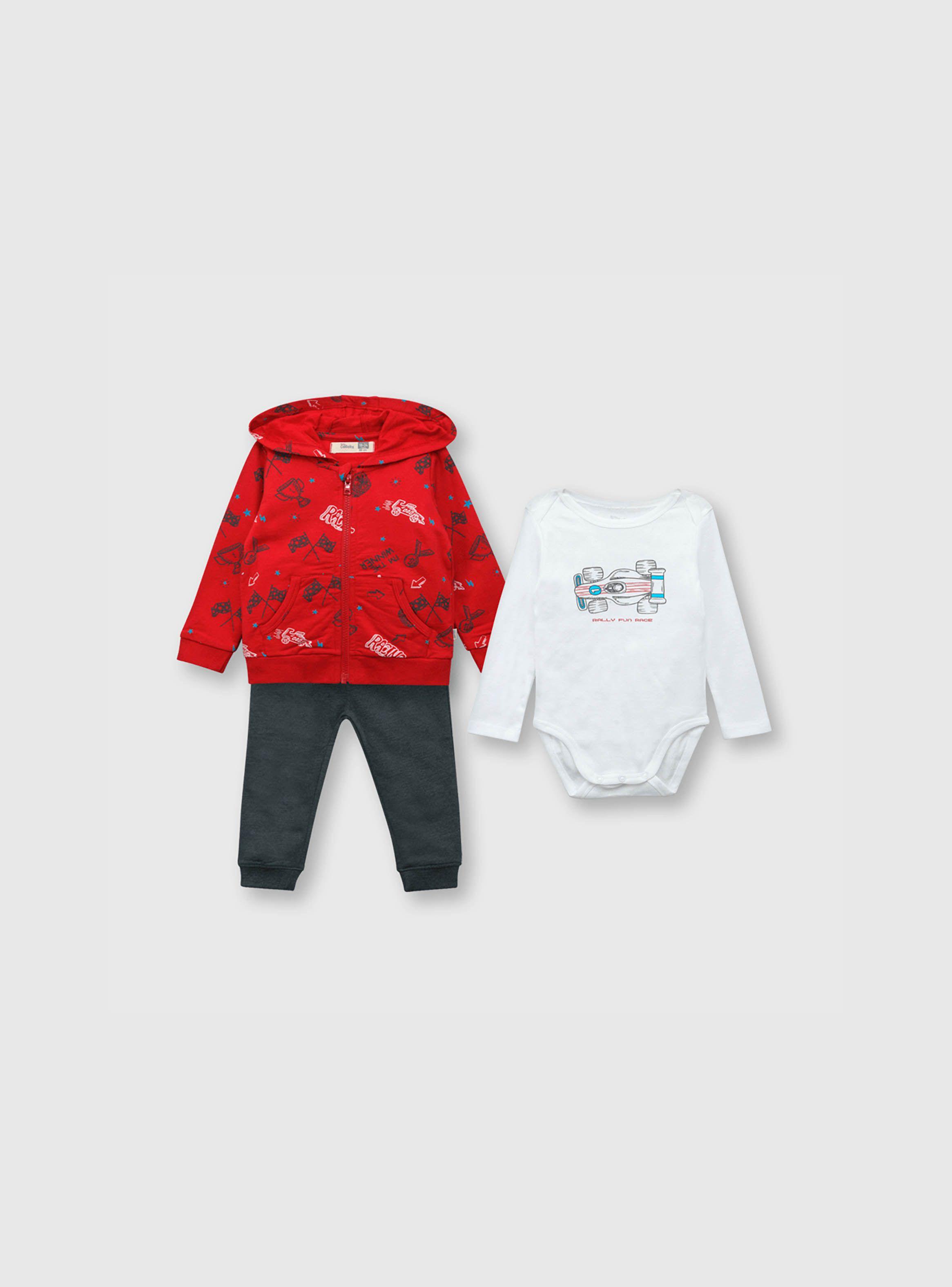 Conjunto Niño Rojo (0 A 24 Meses) Colloky-0
