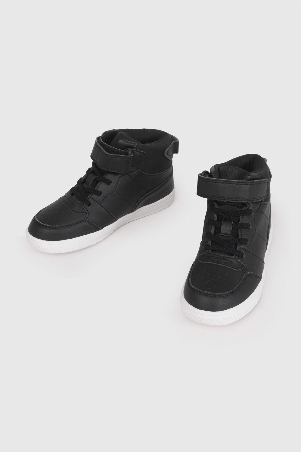 Zapatilla Urbana de Caña Alta Negra 57410201V26 KID2-3