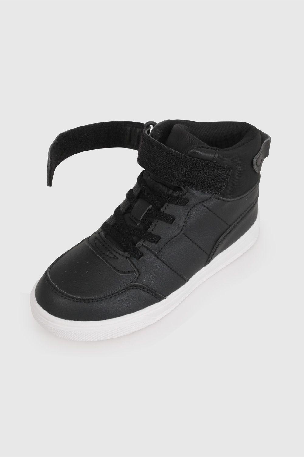 Zapatilla Urbana de Caña Alta Negra 57410201V26 KID2-5