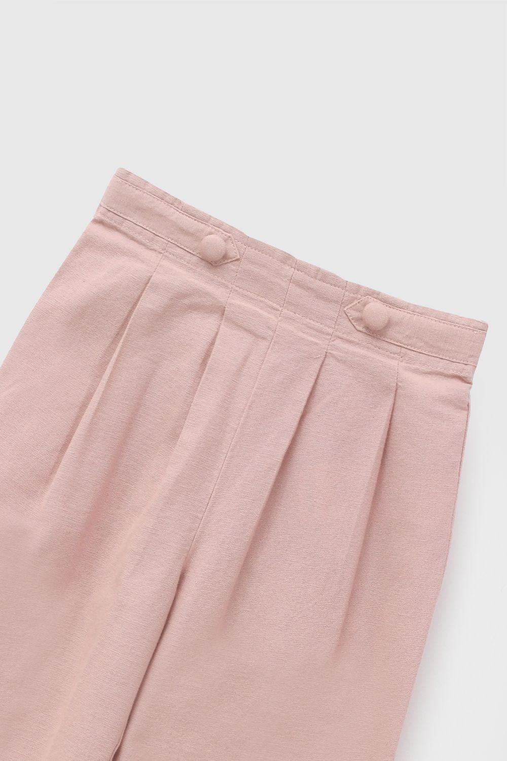 Pantalon Ancho Rosa Viejo Niña 6-9M a 4-5A Colloky-2