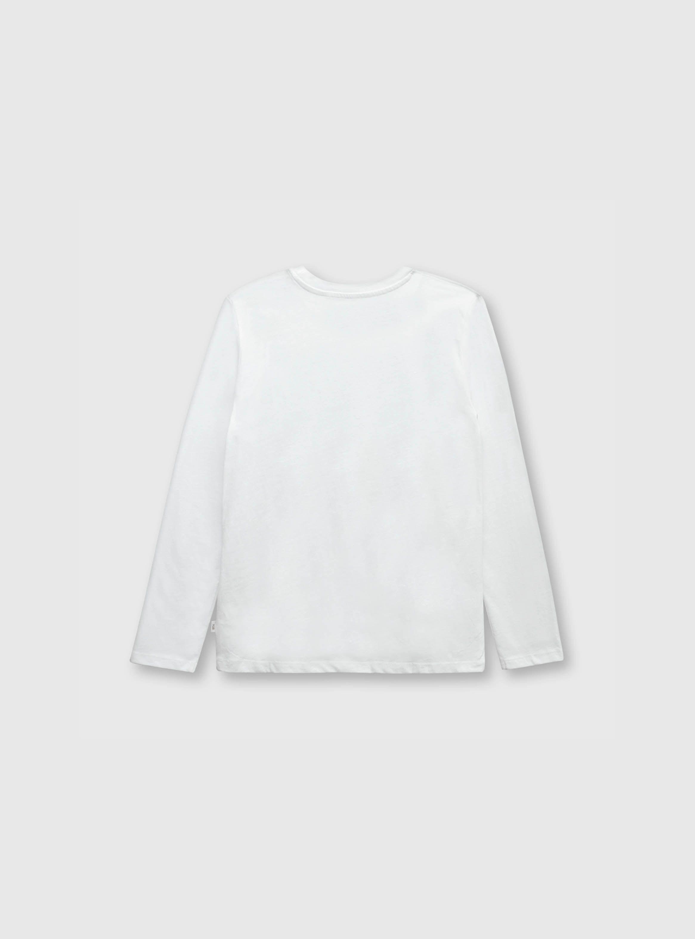 Polera De Niño Mono Skate Blanco (2 A 12 Años) Colloky-1