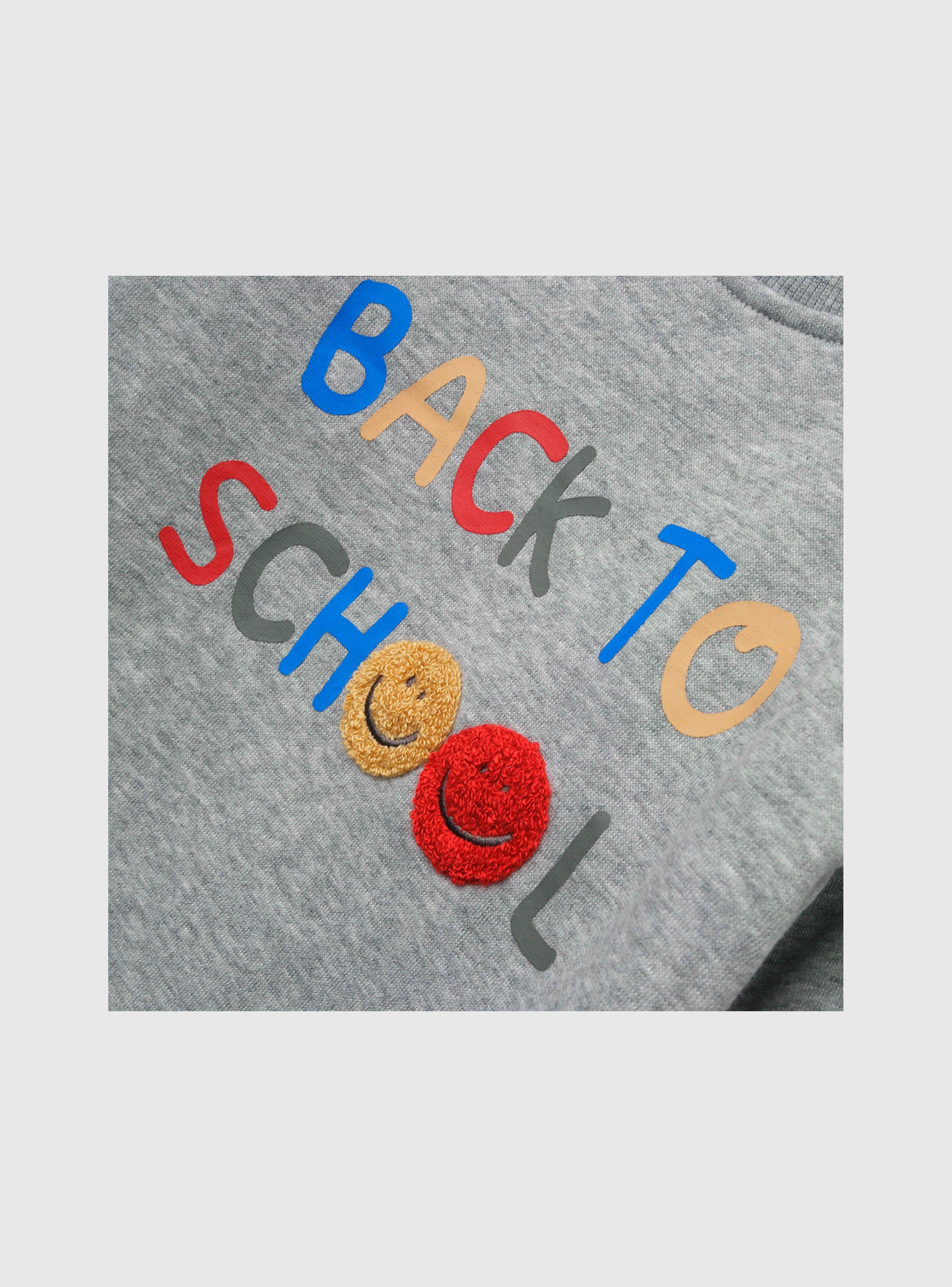 Polerón De Bebé Niño School Gris (3 A 36 Meses) Colloky-2