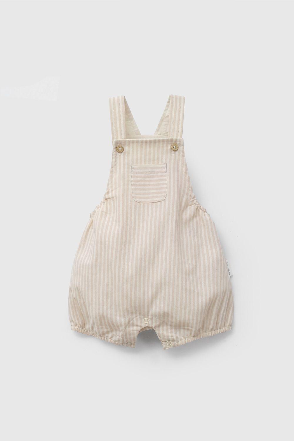 Conjunto Beige Rayado De Bebé COPN1376V26-1