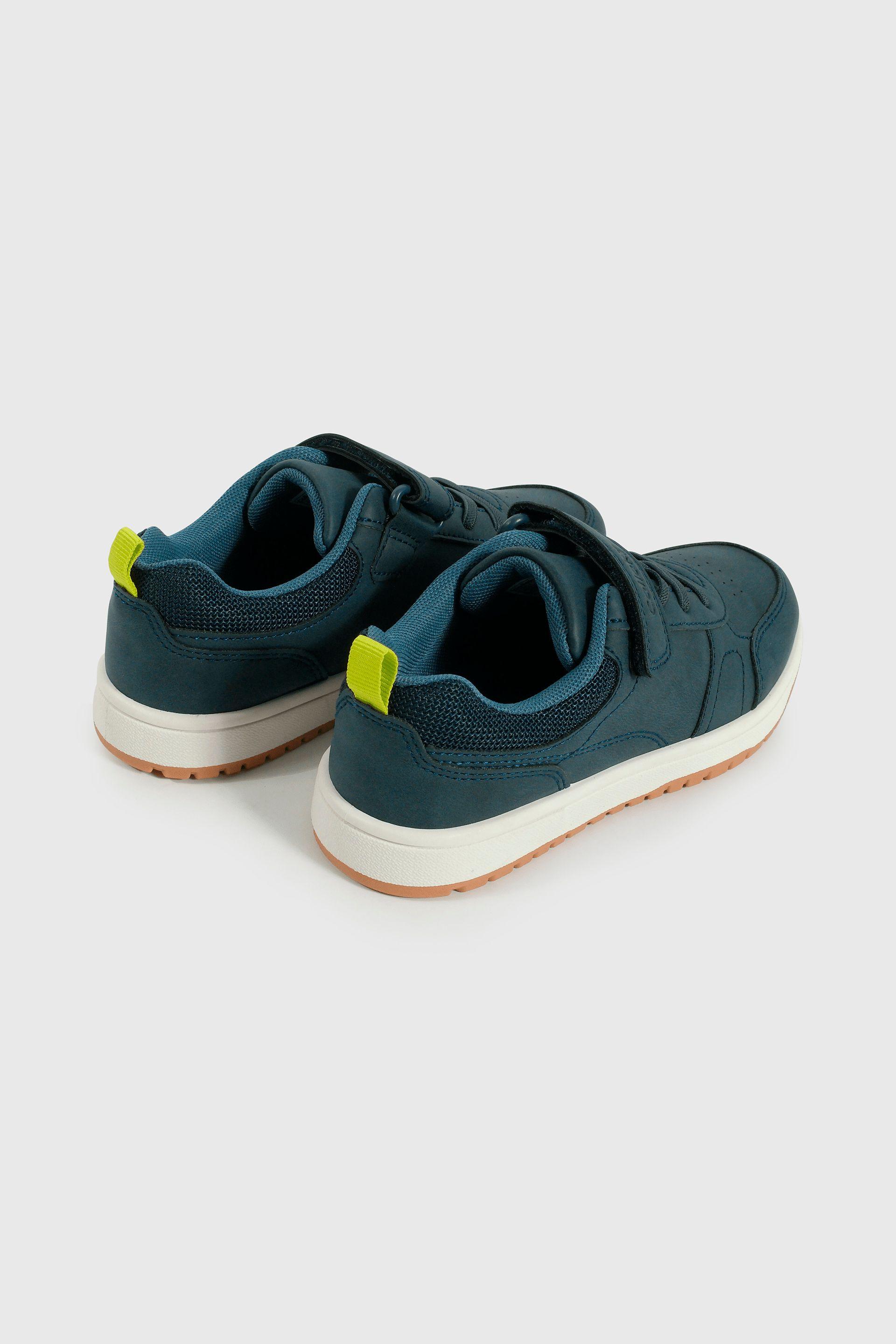Zapatilla Lifestyle de Niño Azul Caña Baja con Velcro y Cordón-4