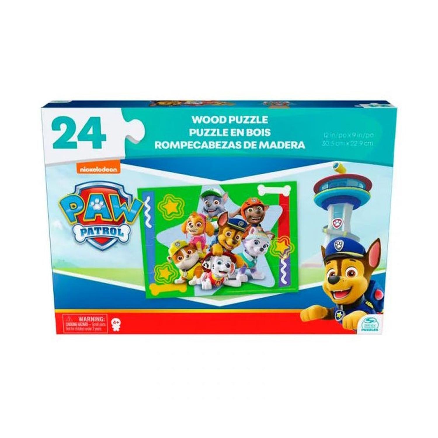 Paw Patrol - Rompecabezas de madera 24 piezas-1
