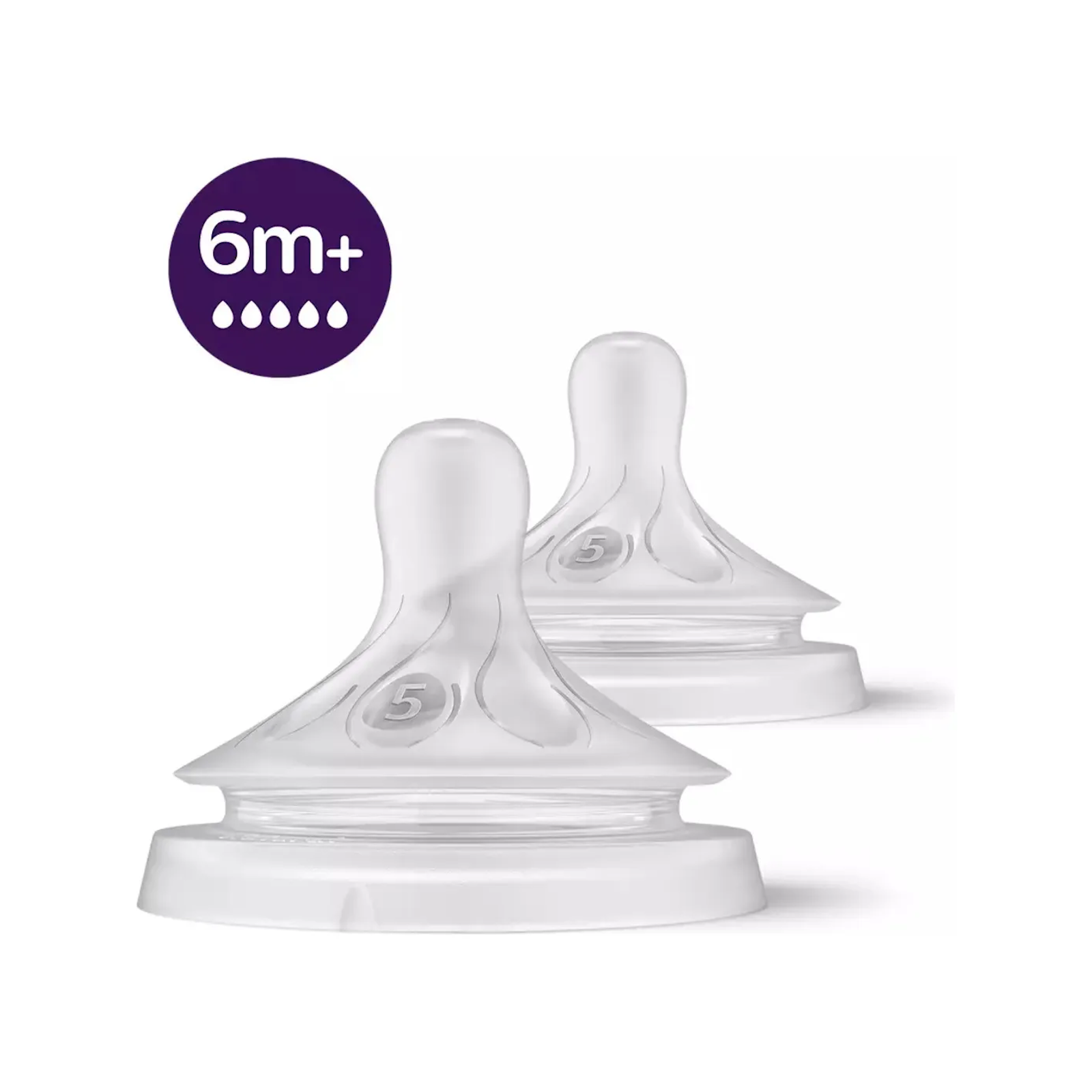 Tetina Avent Natural Response 6 m+ – Flow 5 SCY965/2-0