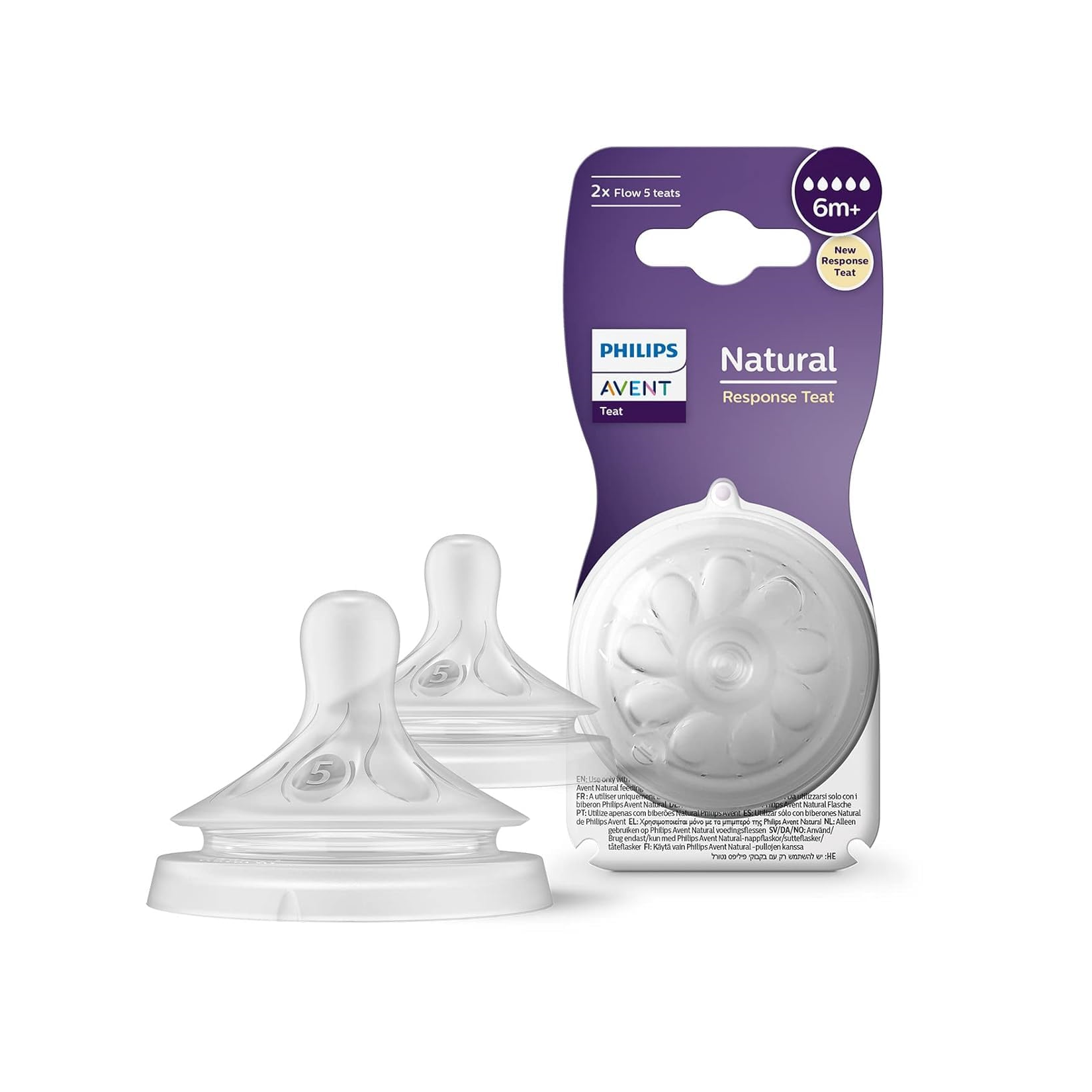 Tetina Avent Natural Response 6 m+ – Flow 5 SCY965/2-1