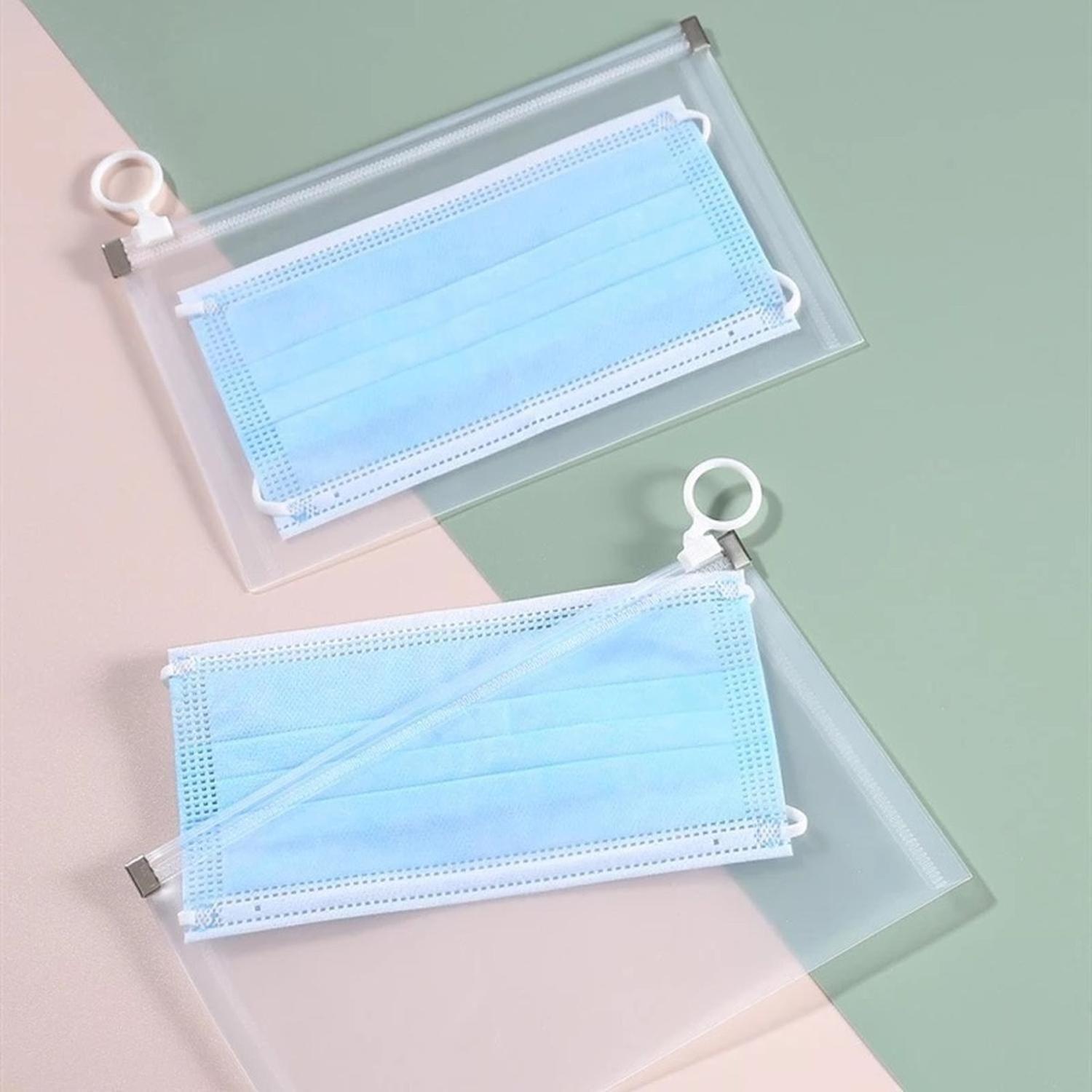 Set 2 Estuche Protector Porta Mascarillas Con Cierre Resellable-1