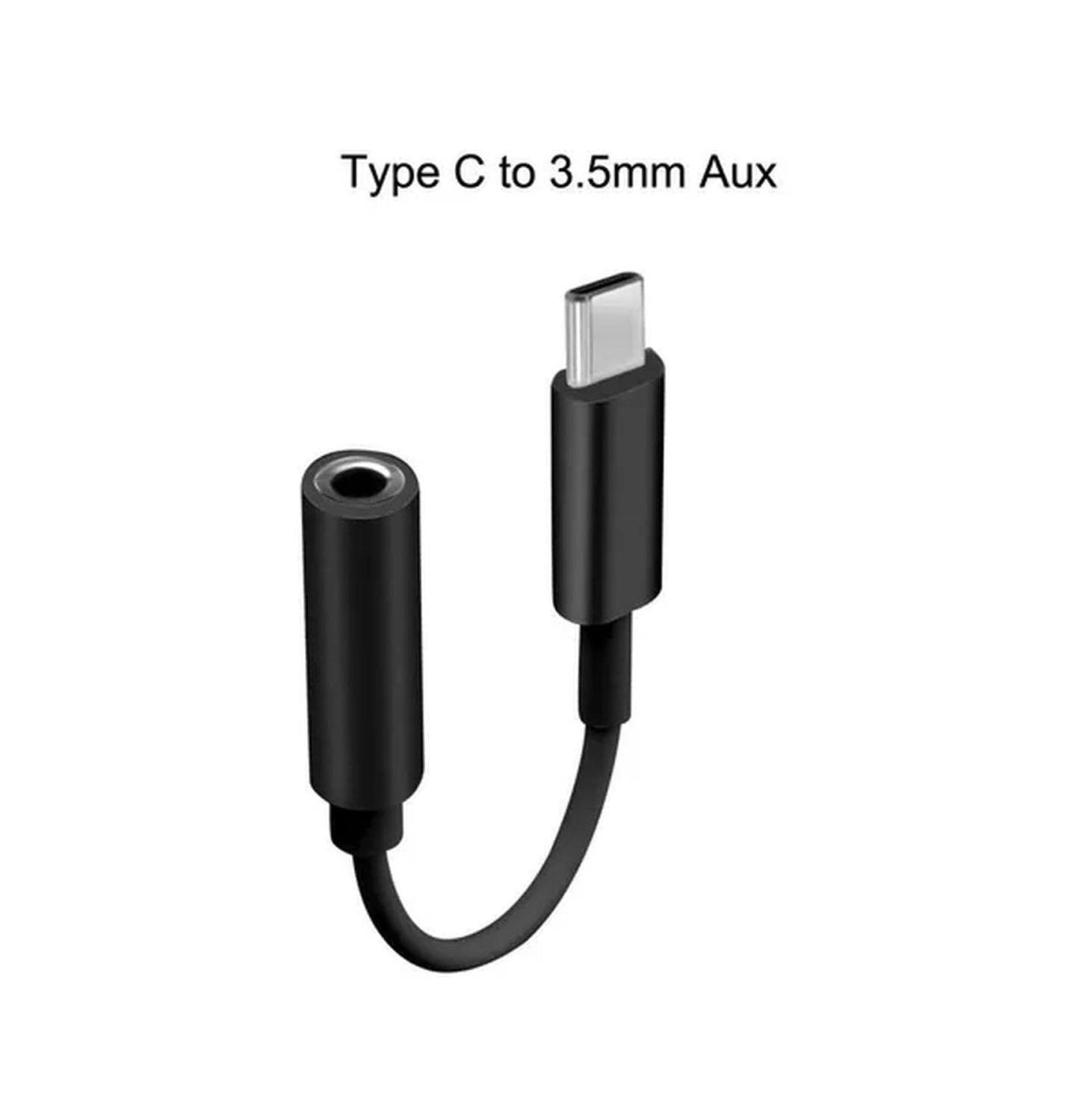 Adaptador Usb-c A Headphone Audifonos Jack 3.5mm negro-2