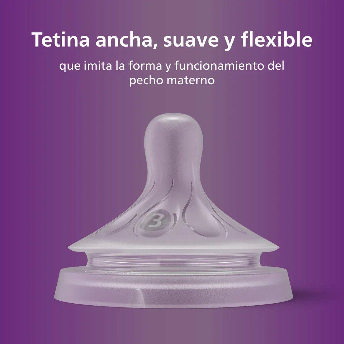 Tetina Avent Natural Response 1m+ Flujo 3 - SCY963/02-3
