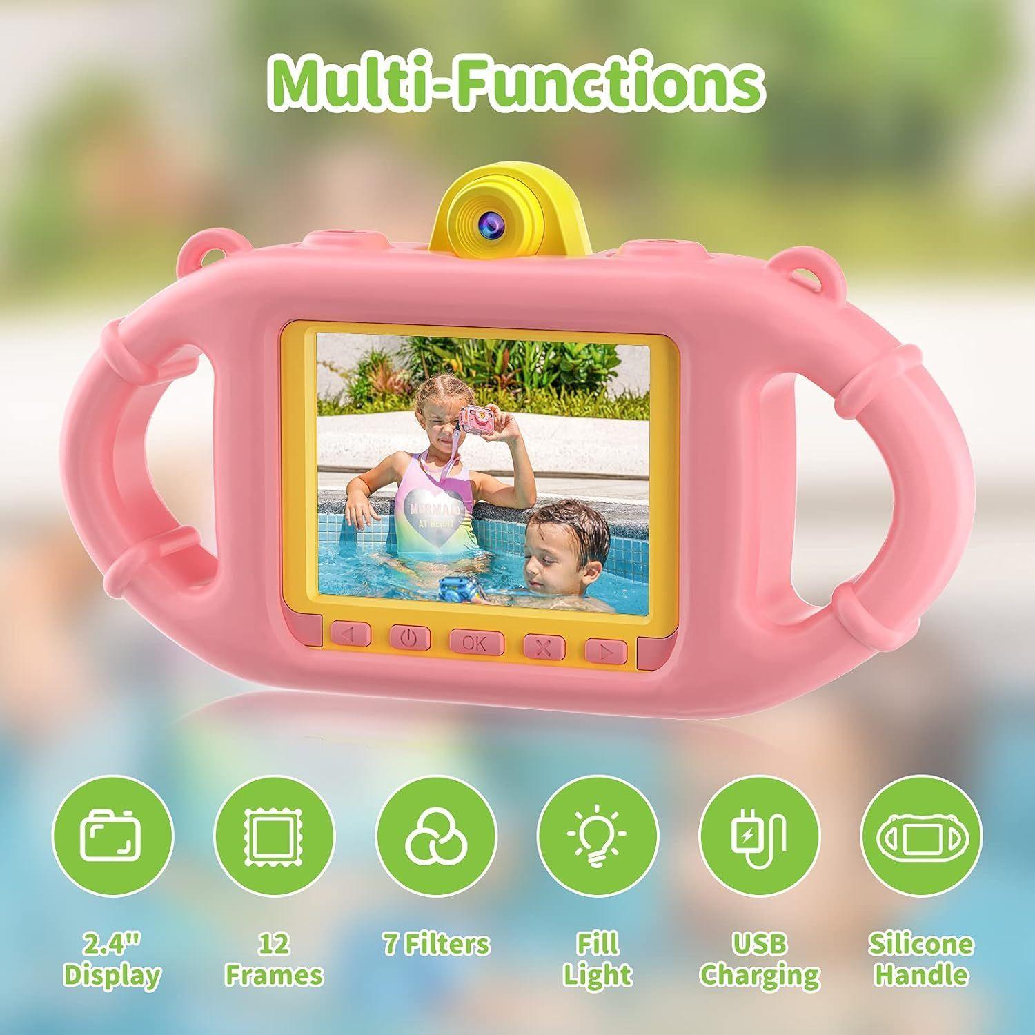 Cámara Fotografica para niños con funda submarina-2