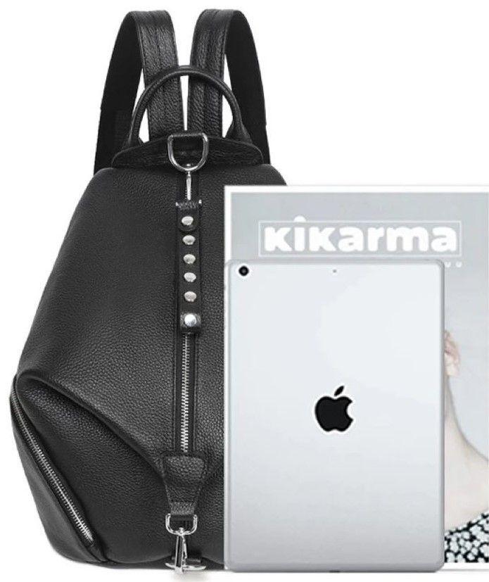 Mochila Negra Con Tachas -0
