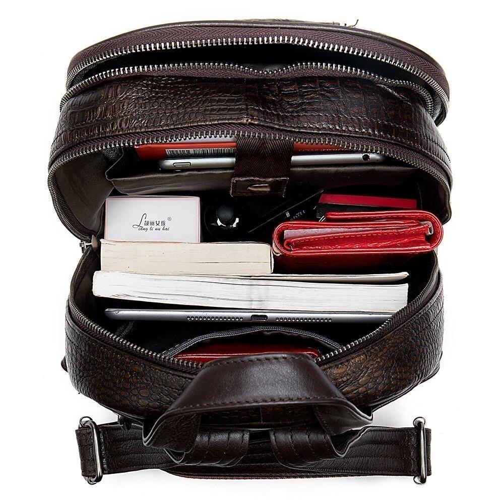 Mochila Cuero Genuino L-2