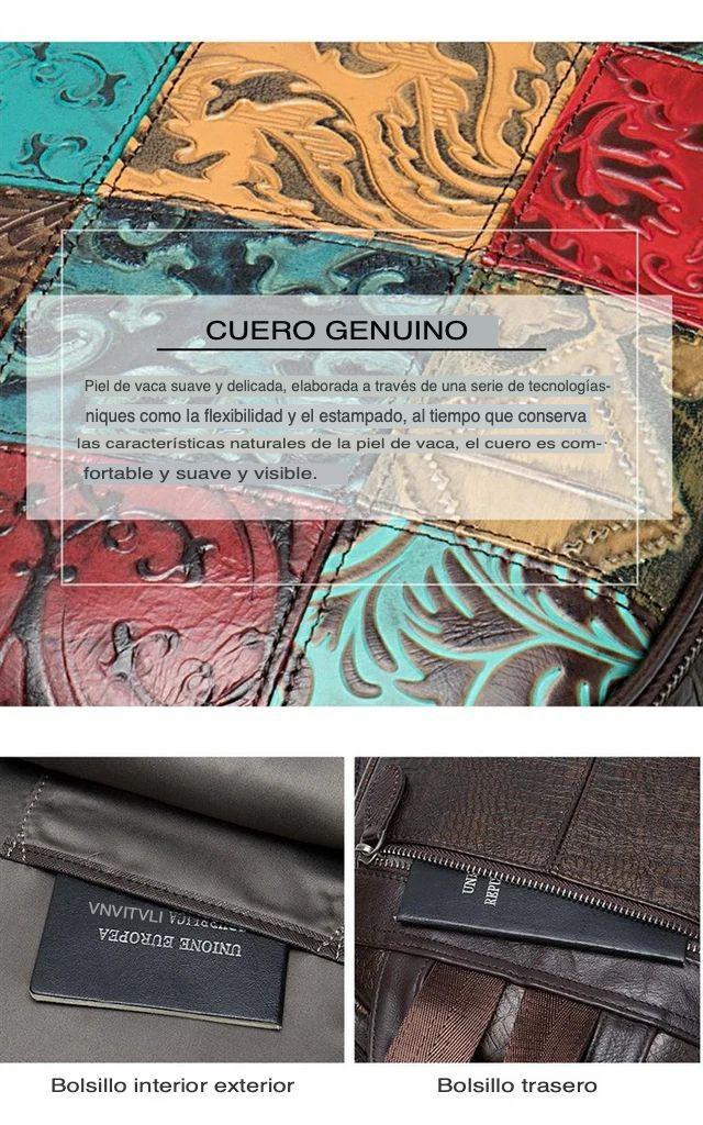 Mochila Cuero Genuino L-3
