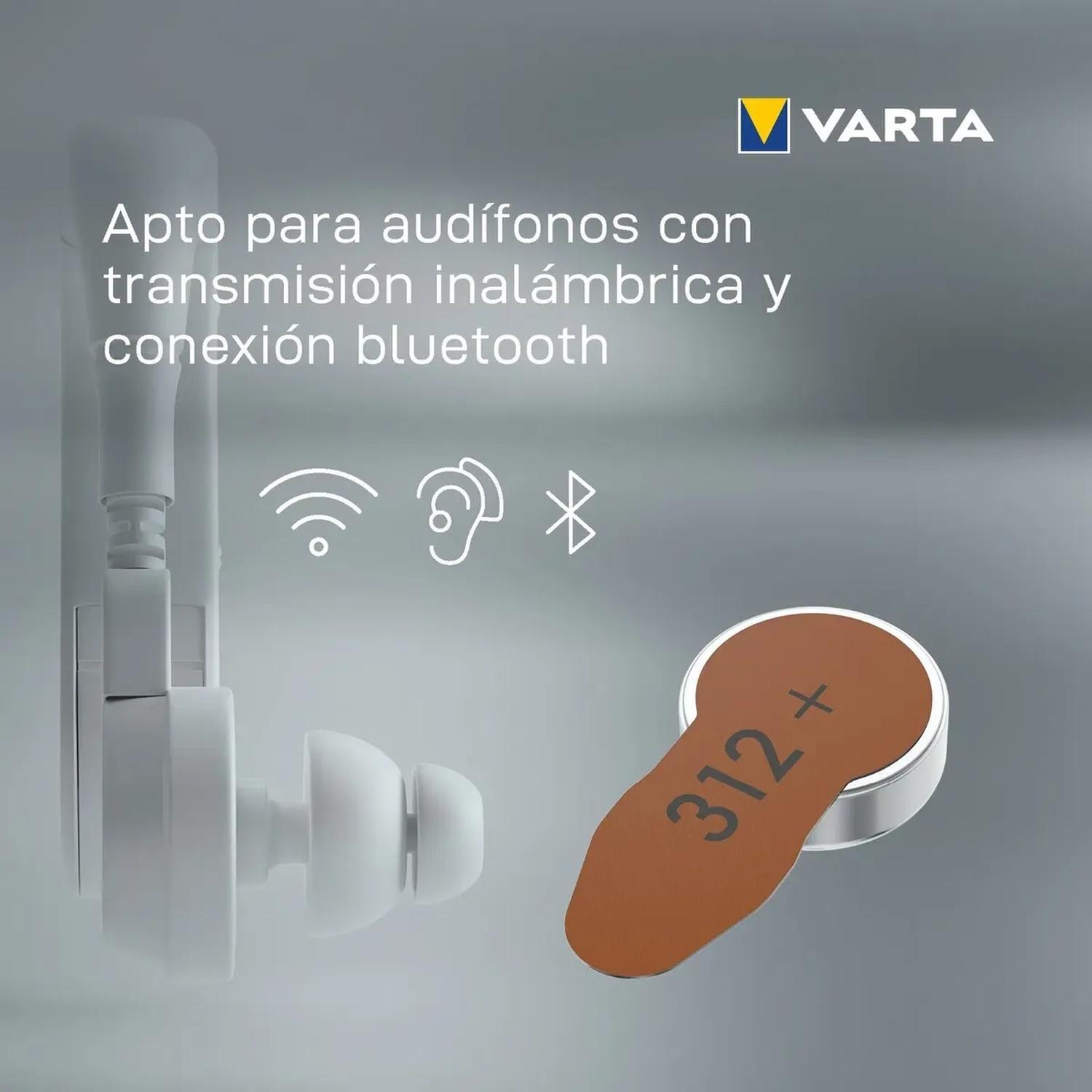 Pack 60 Pilas Varta Audífono Tamaño 312-2