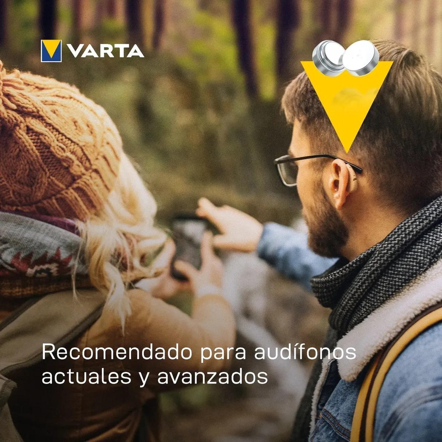 Pack 60 Pilas Varta Audífono Tamaño 312-3