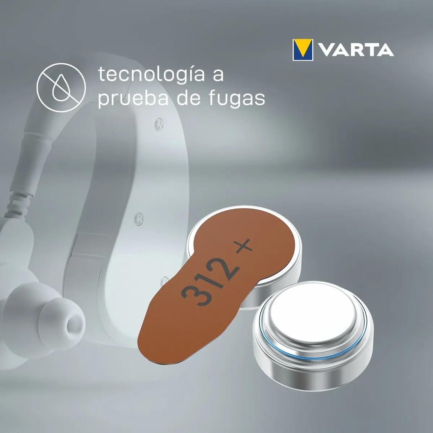 Pack 60 Pilas Varta Audífono Tamaño 312-4