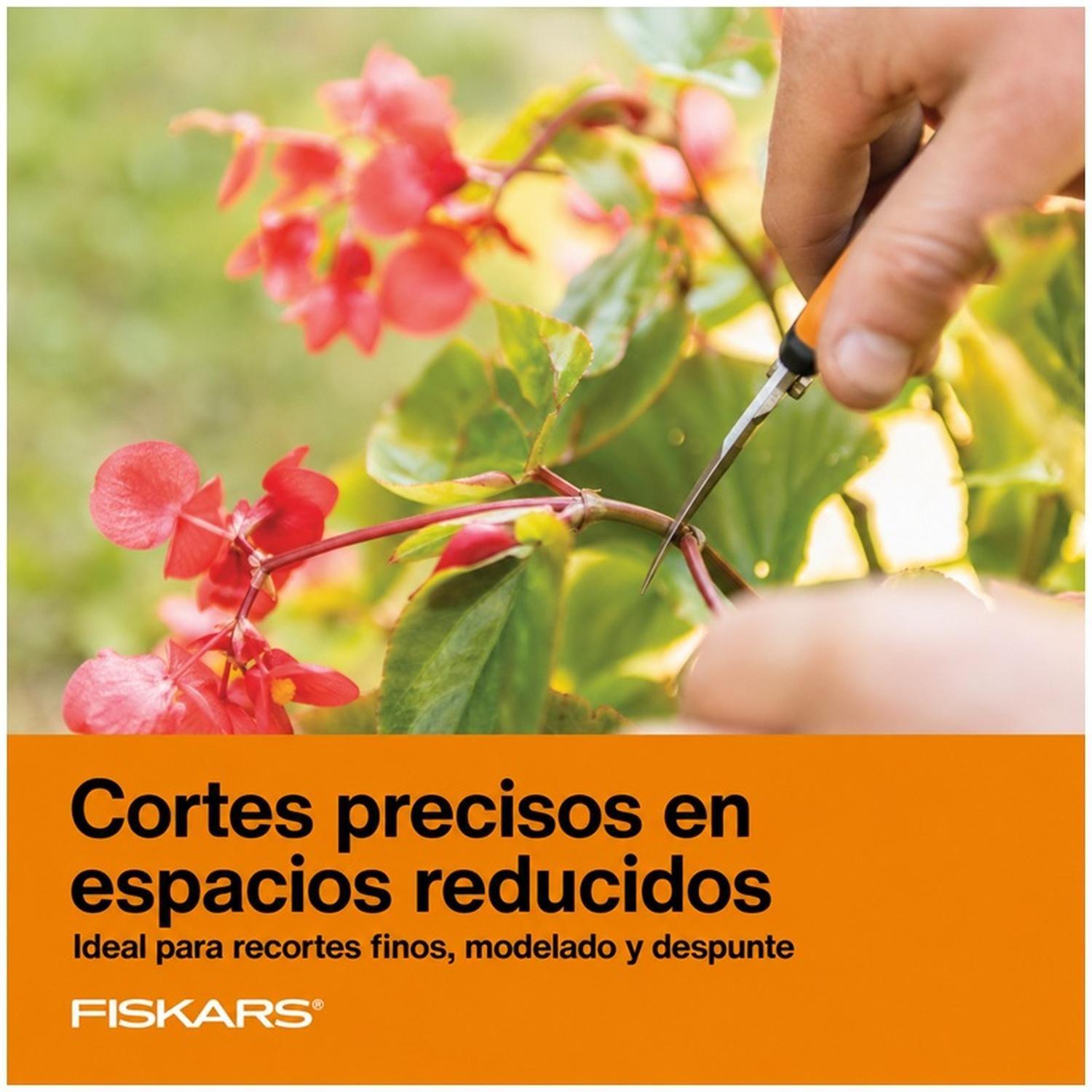 Tijeras de Podar Floral Micropunta Curva Fiskars Jardín-3