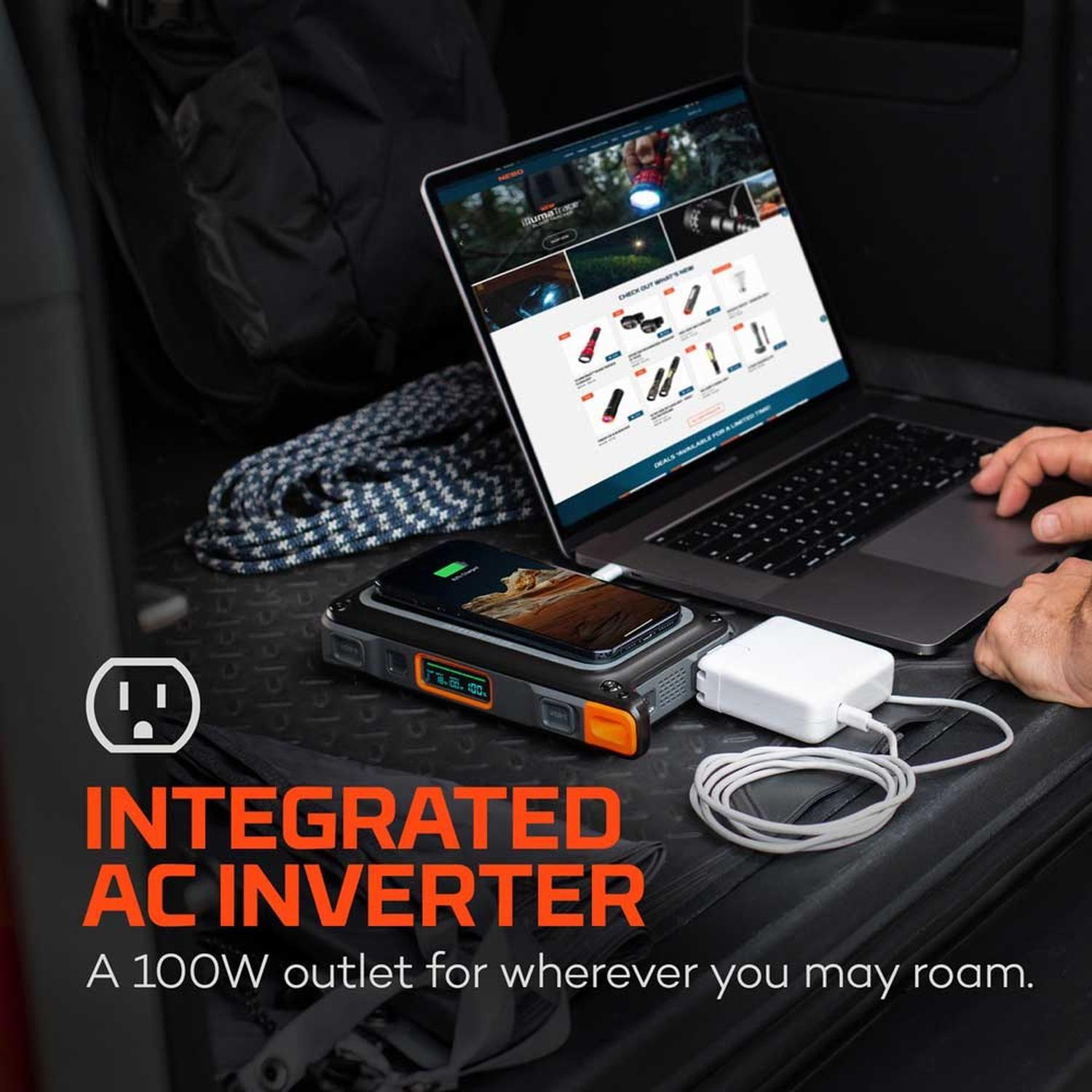 Estación de Energía Portátil Nebo Rambler 100W-3