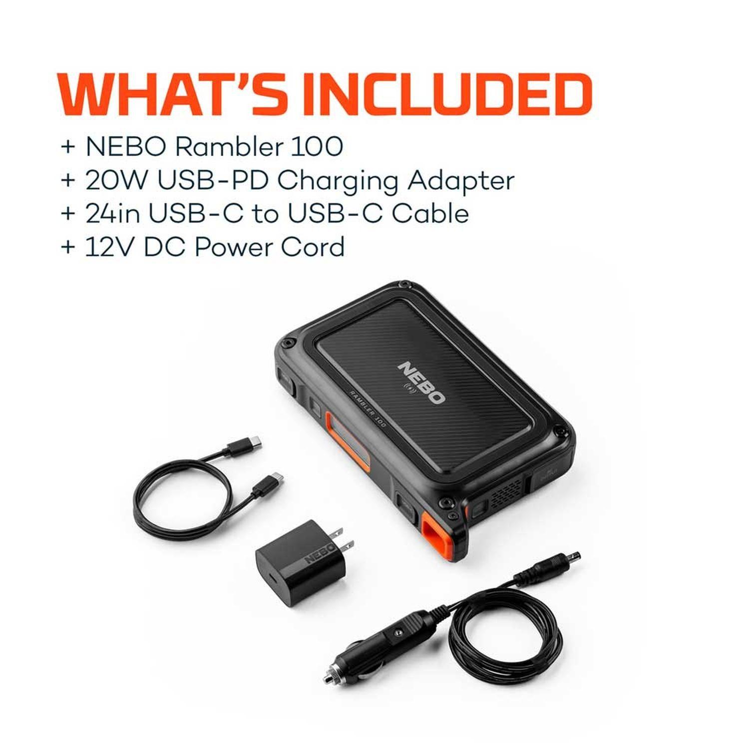 Estación de Energía Portátil Nebo Rambler 100W-6