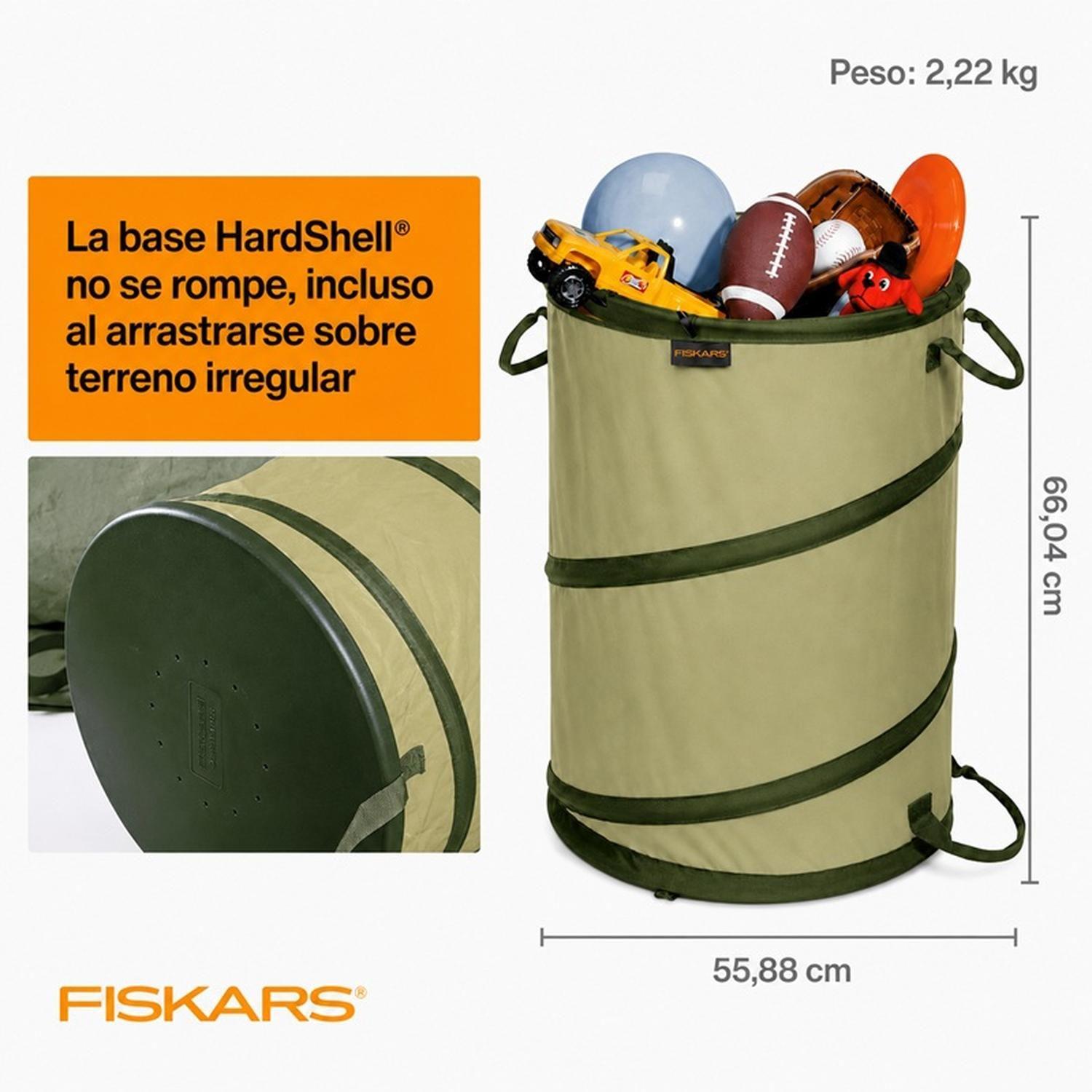 Contenedor Plegable Multiuso Fiskars Jardín de 113Lts-4